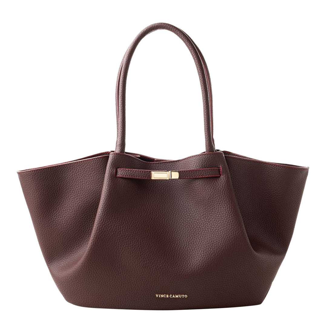 Vince Camuto Burgundy Prato Tote Bag