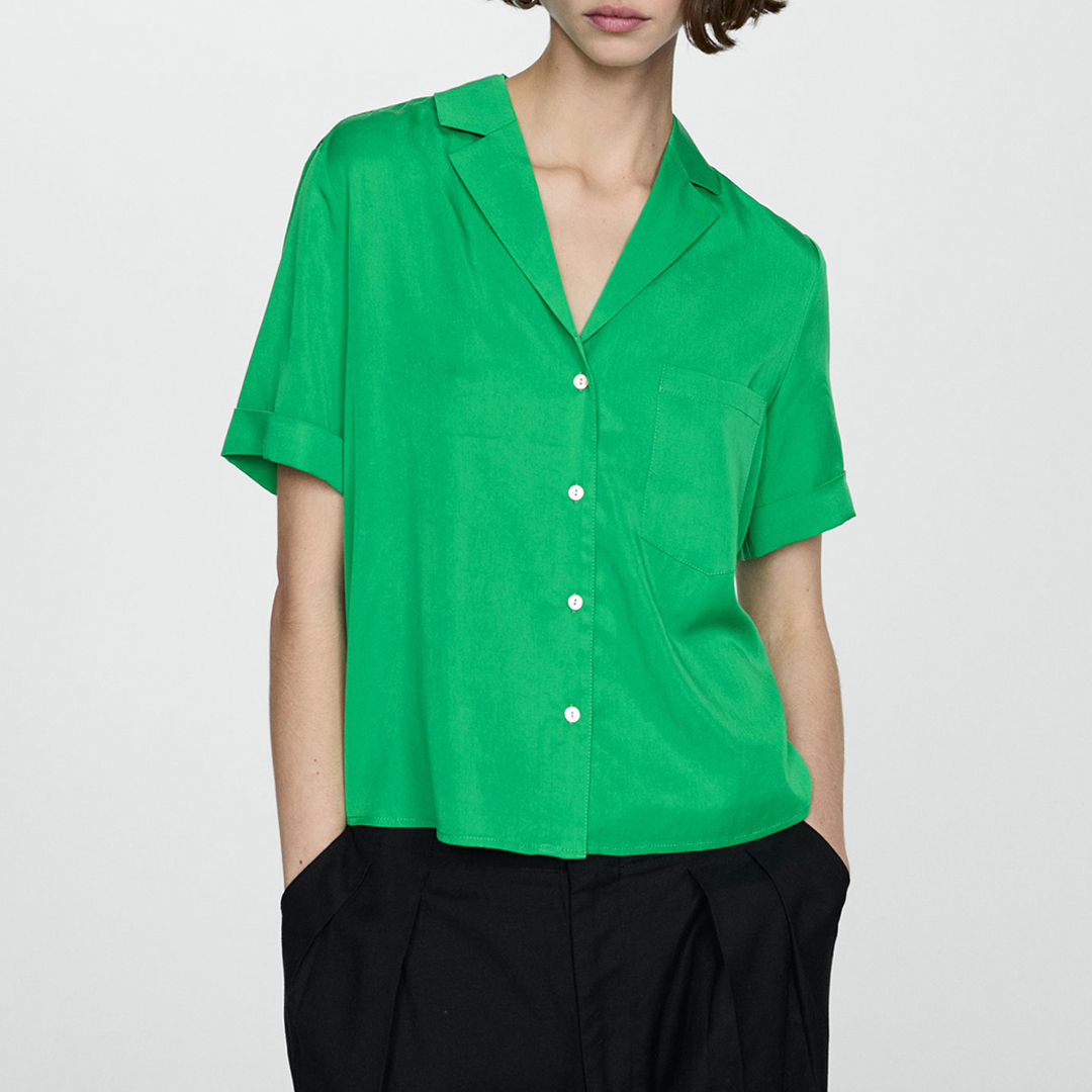 Green Collared Shirt