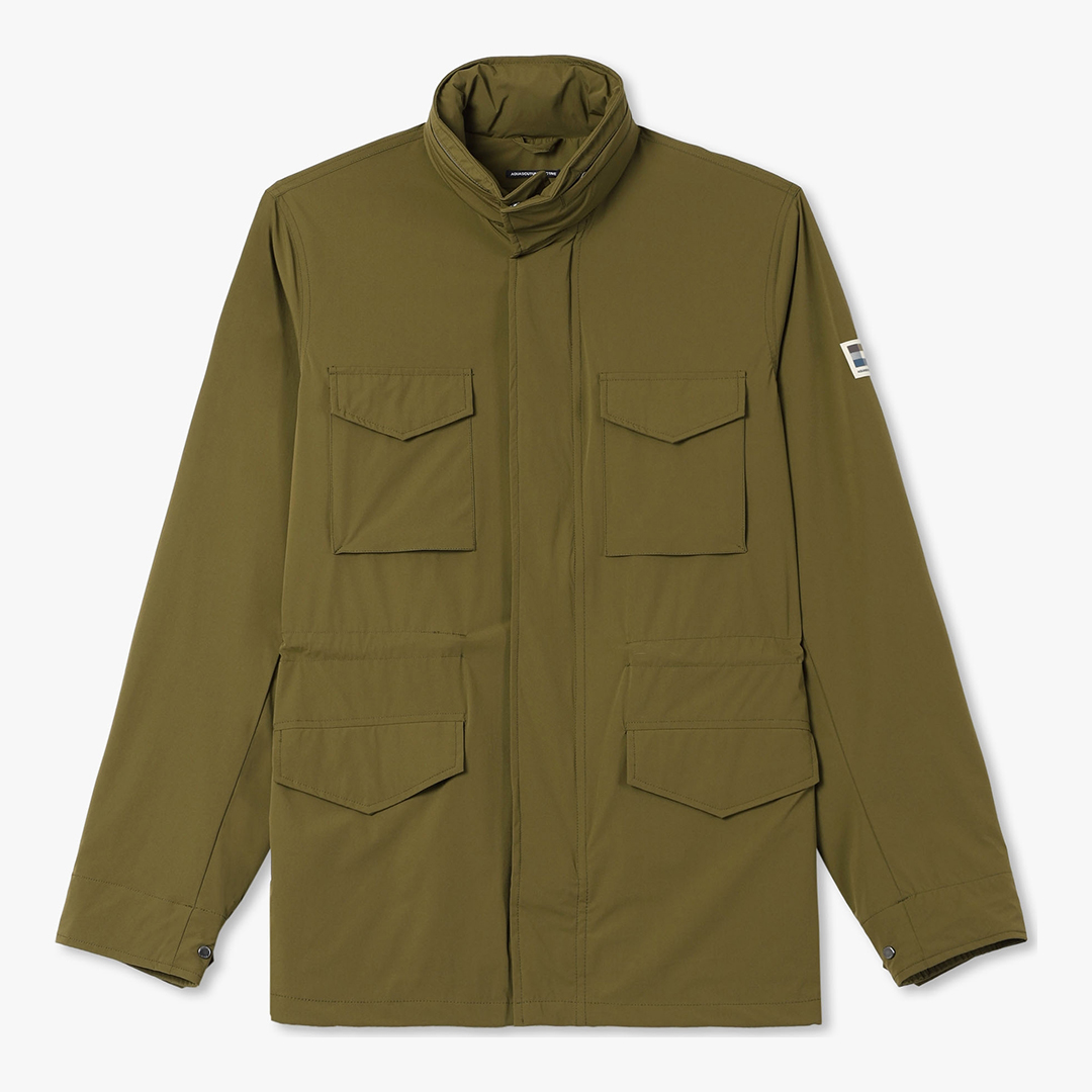 Aquascutum Men's  Green 4 Pocket Check Jacket in Size L, BrandAlley