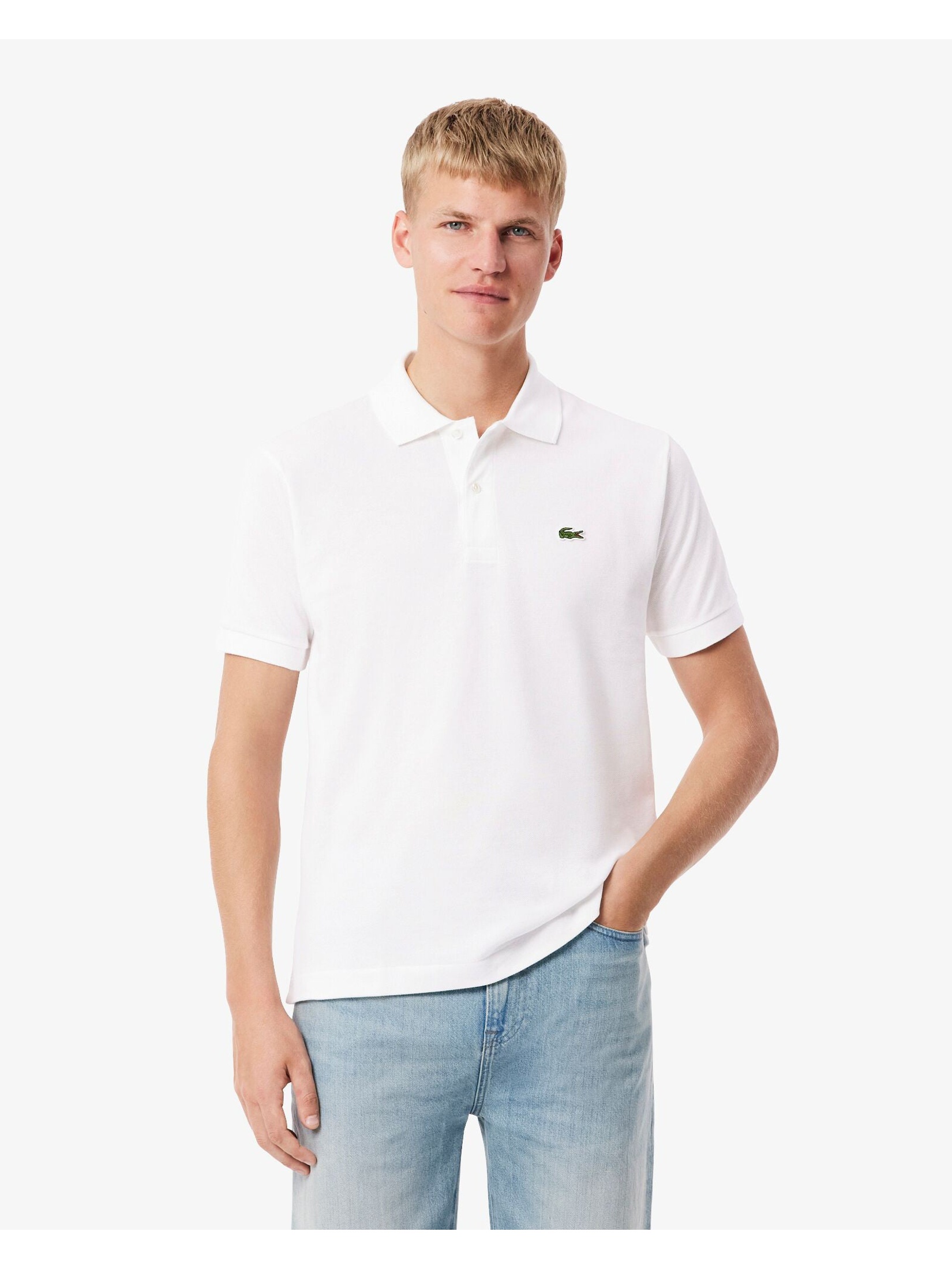 Lacoste Men's  White Classic Pique Polo Shirt in Size XXL, BrandAlley