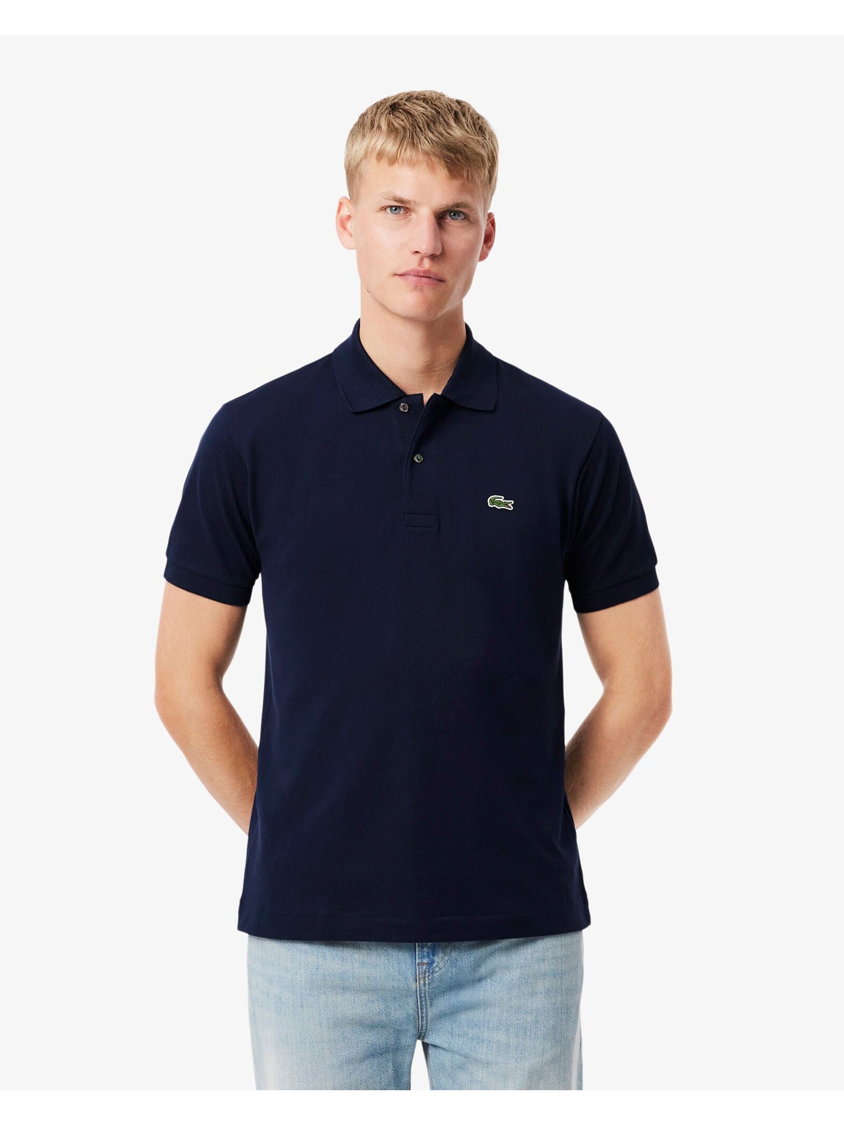 Lacoste Men's  Navy Classic Pique Polo Shirt in Size XL, BrandAlley