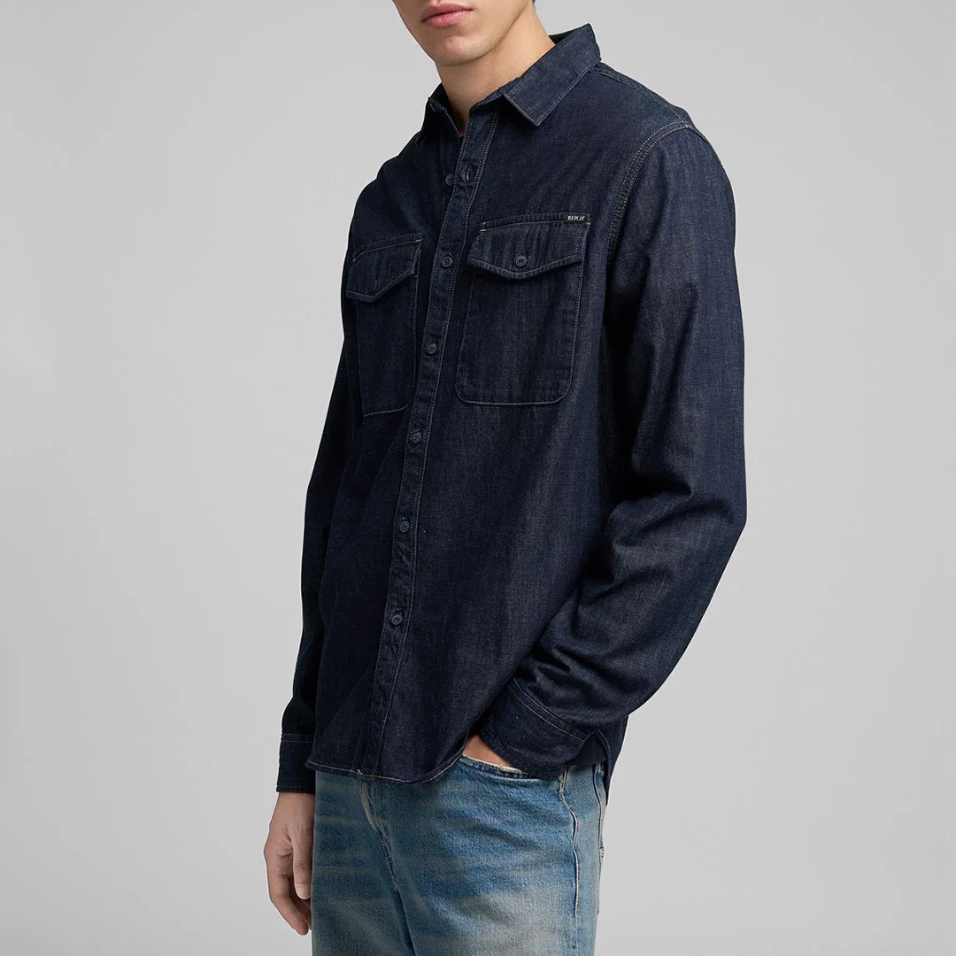Replay Men's  Rinse Wash Denim Shirt in Size XXL, BrandAlley