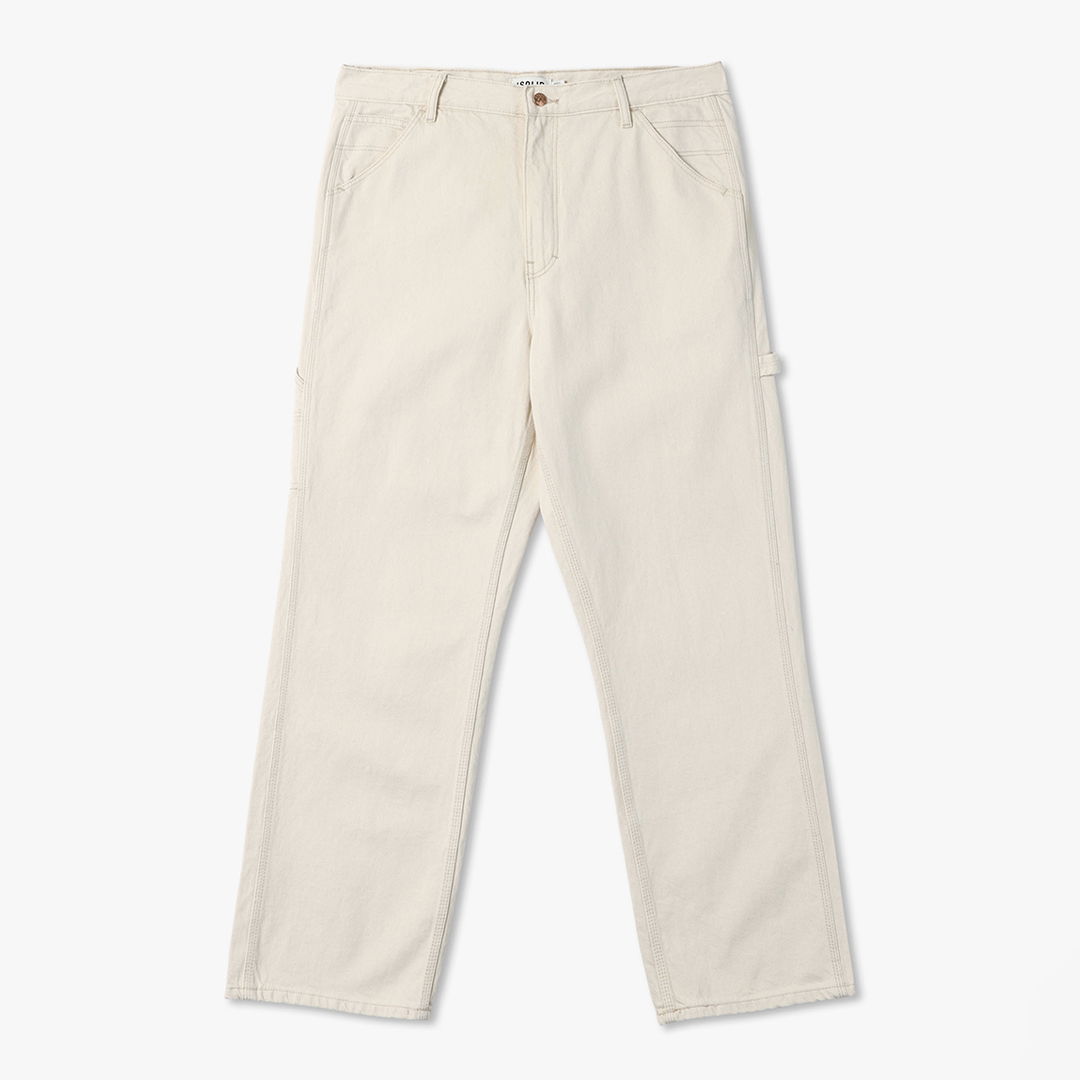 Cream Tommy Carpenter Pants - Solid Clothing - Modalova
