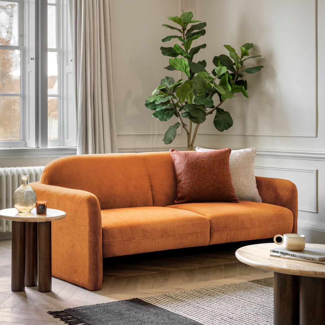 Savona 3 Seater Sofa Amber