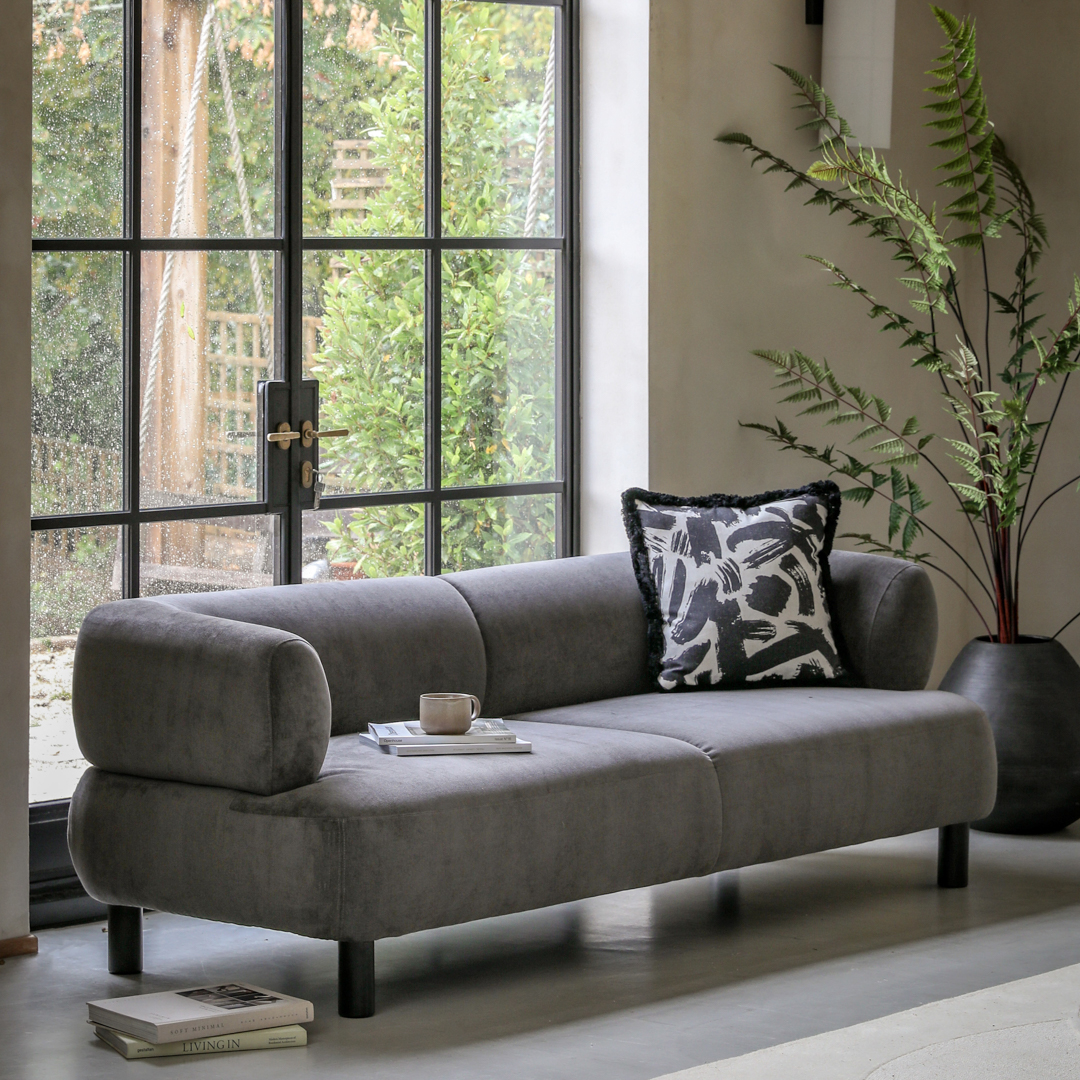 Renzo 3 Seater Sofa Anthracite