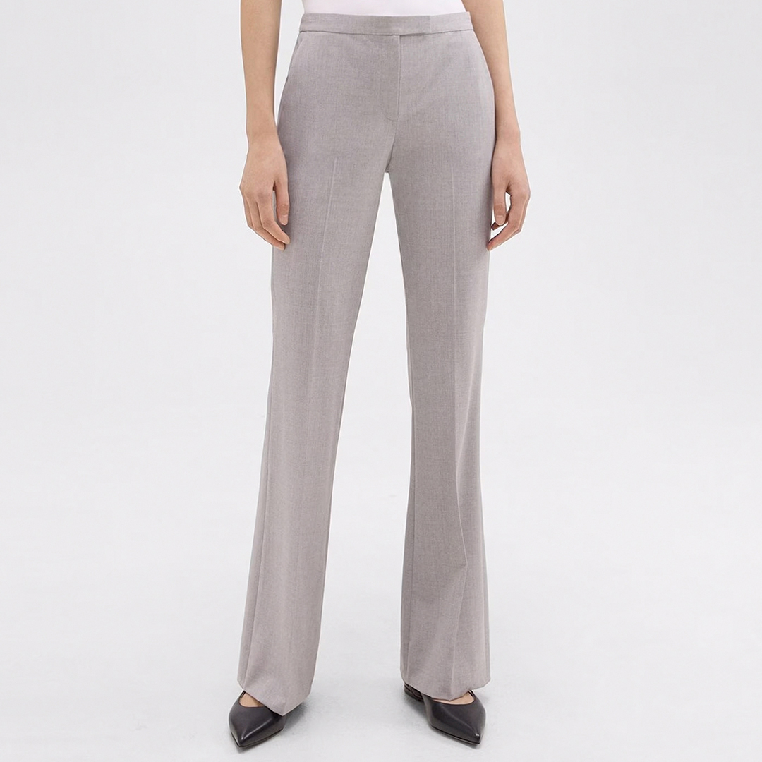 Grey Demitria Flare Tailored Trousers