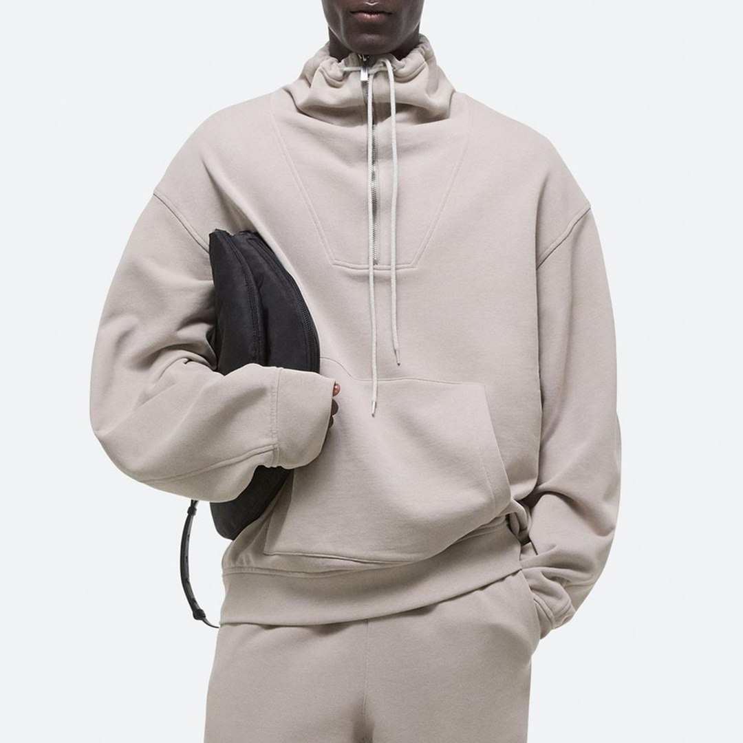 Stone 1/4 Zip Pullover Sweatshirt
