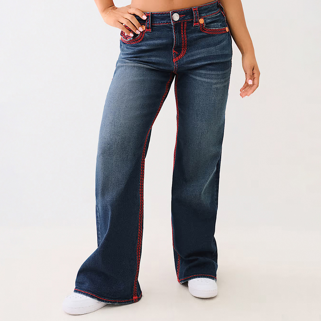 Dark Blue Bobbi Baggy Jeans