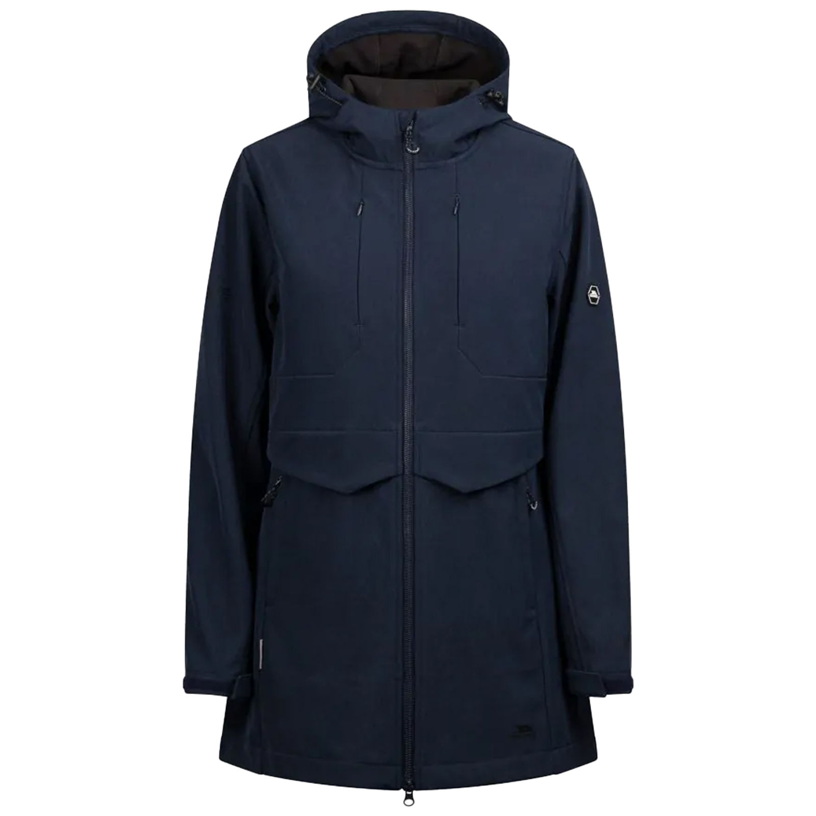 Trespass Women's   Navy Soft Shell Jacket Aylmer Polyester Marl in Size S, BrandAlley