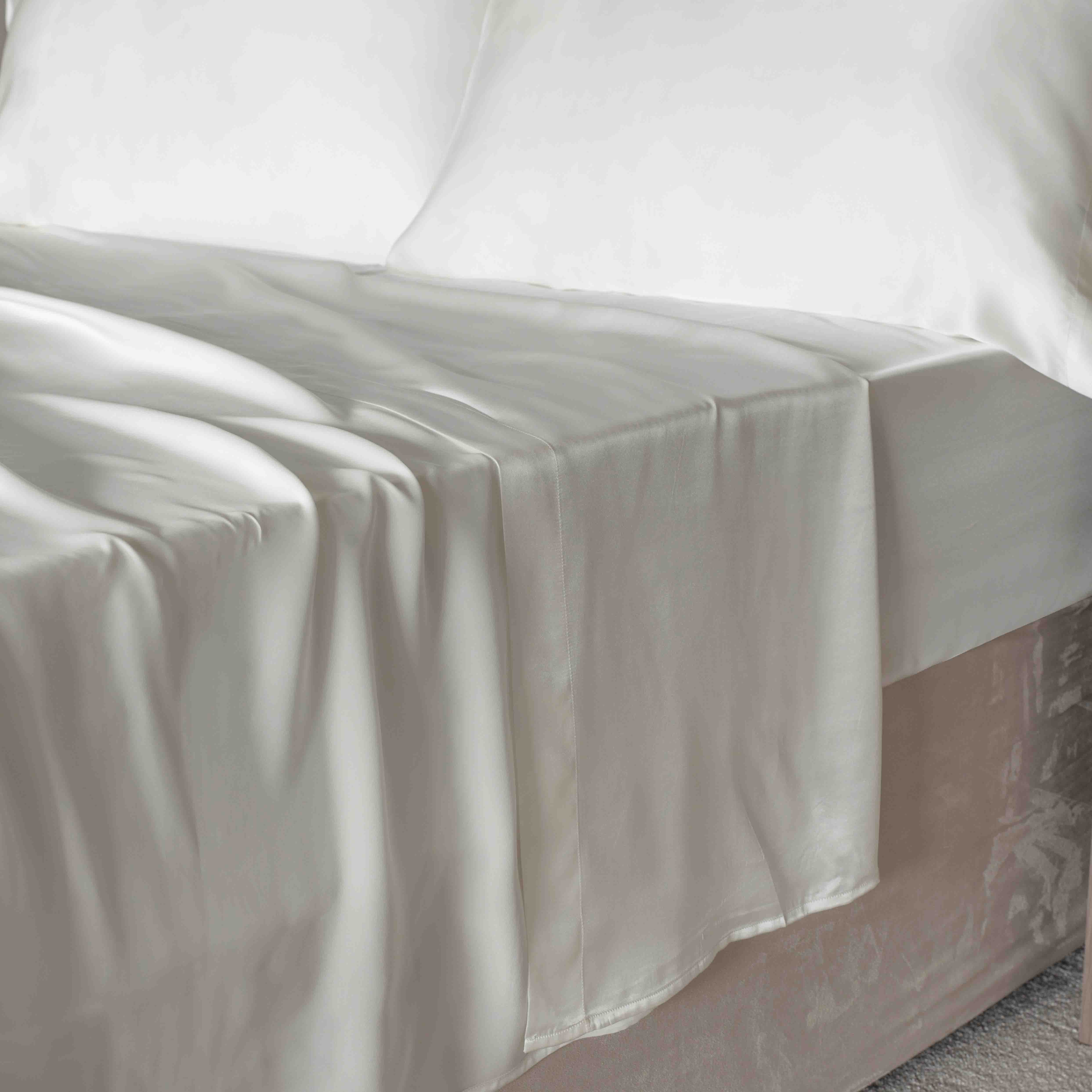 Belledorm Belledorm Mulberry Silk Flat SheetDouble Ivory - Size Double