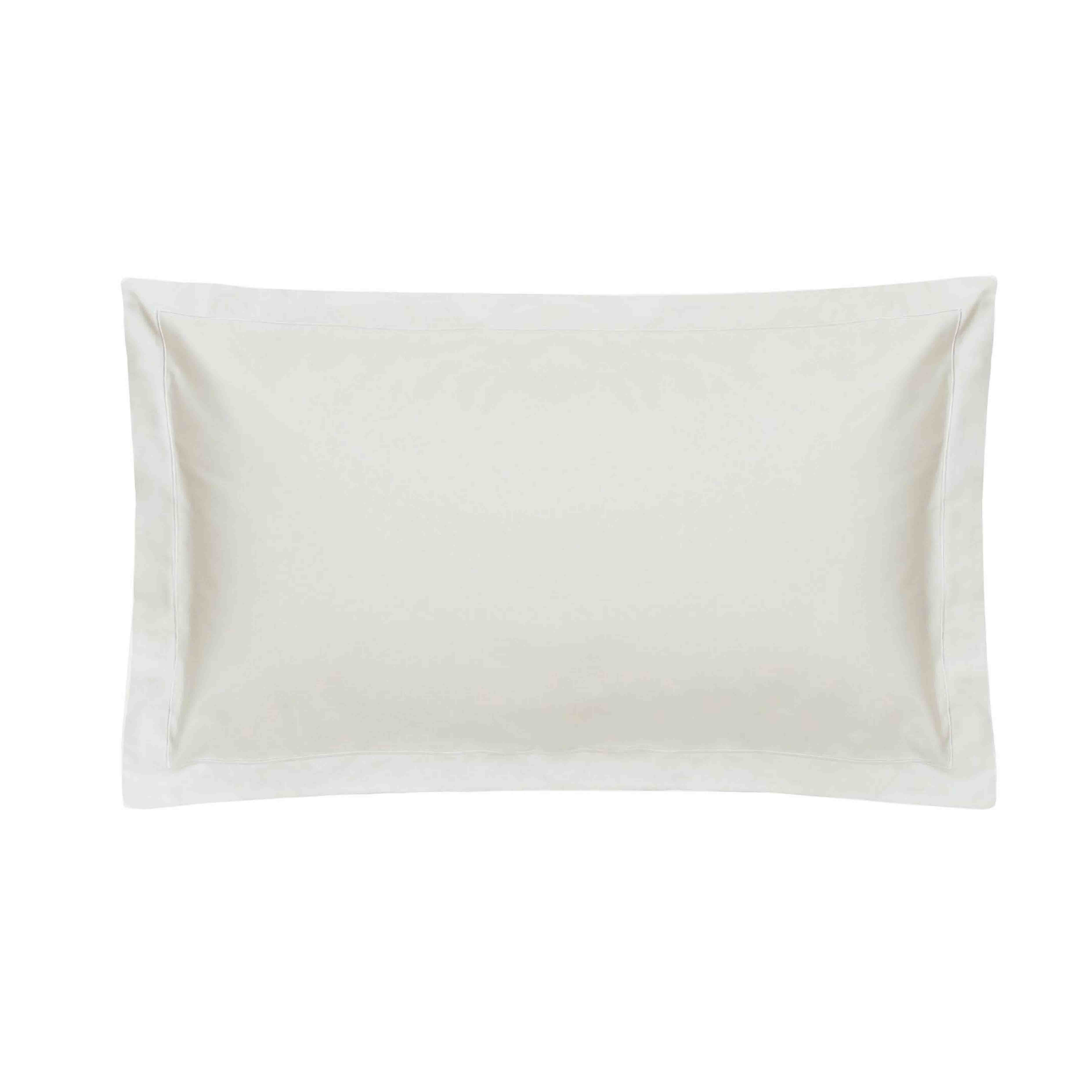 Belledorm   Egyptian Cotton 400 Thread Count Oxford Bolster Pillowcase Ivory in Size Large, BrandAlley