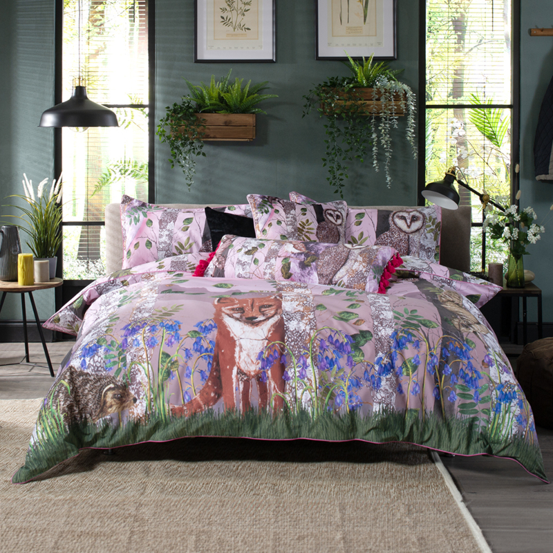 The Forest at Twilight 200 Thread Count 100% Cotton Duvet Cover Set Double