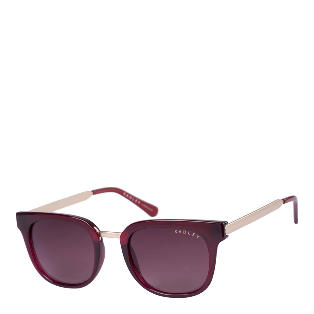Purple Lense Red and Blush Frame Sunglasses 49mm