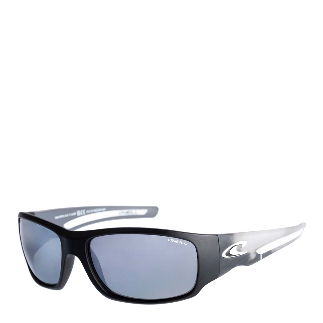 Black Frame Wide Fitted Blue Lense Sunglasses 62mm