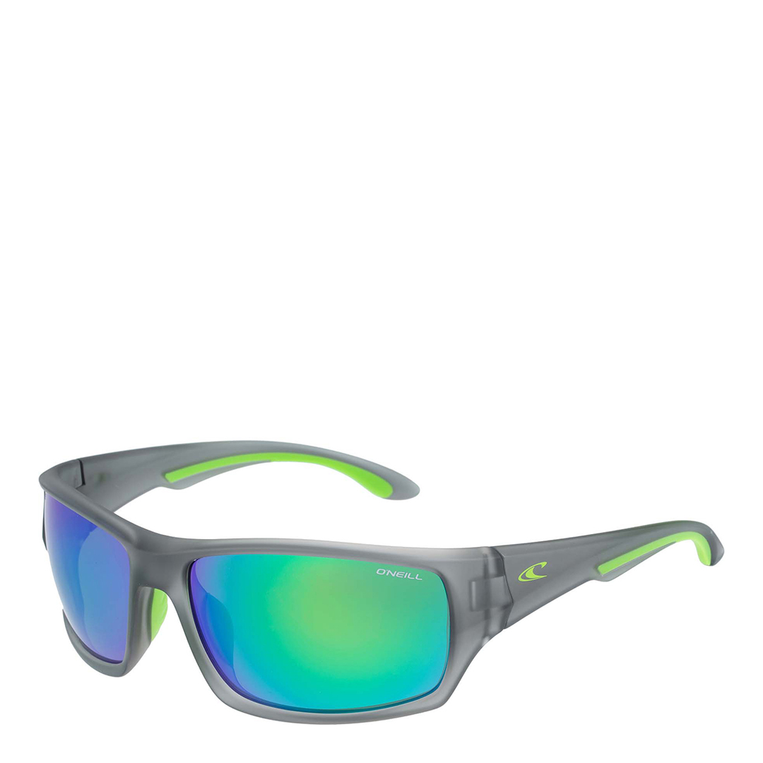 Grey Wide Fit Iridecent Lense Sunglasses 64mm