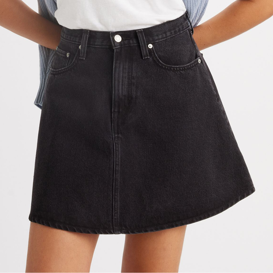 Blue Ribcage Denim Bermuda Shorts