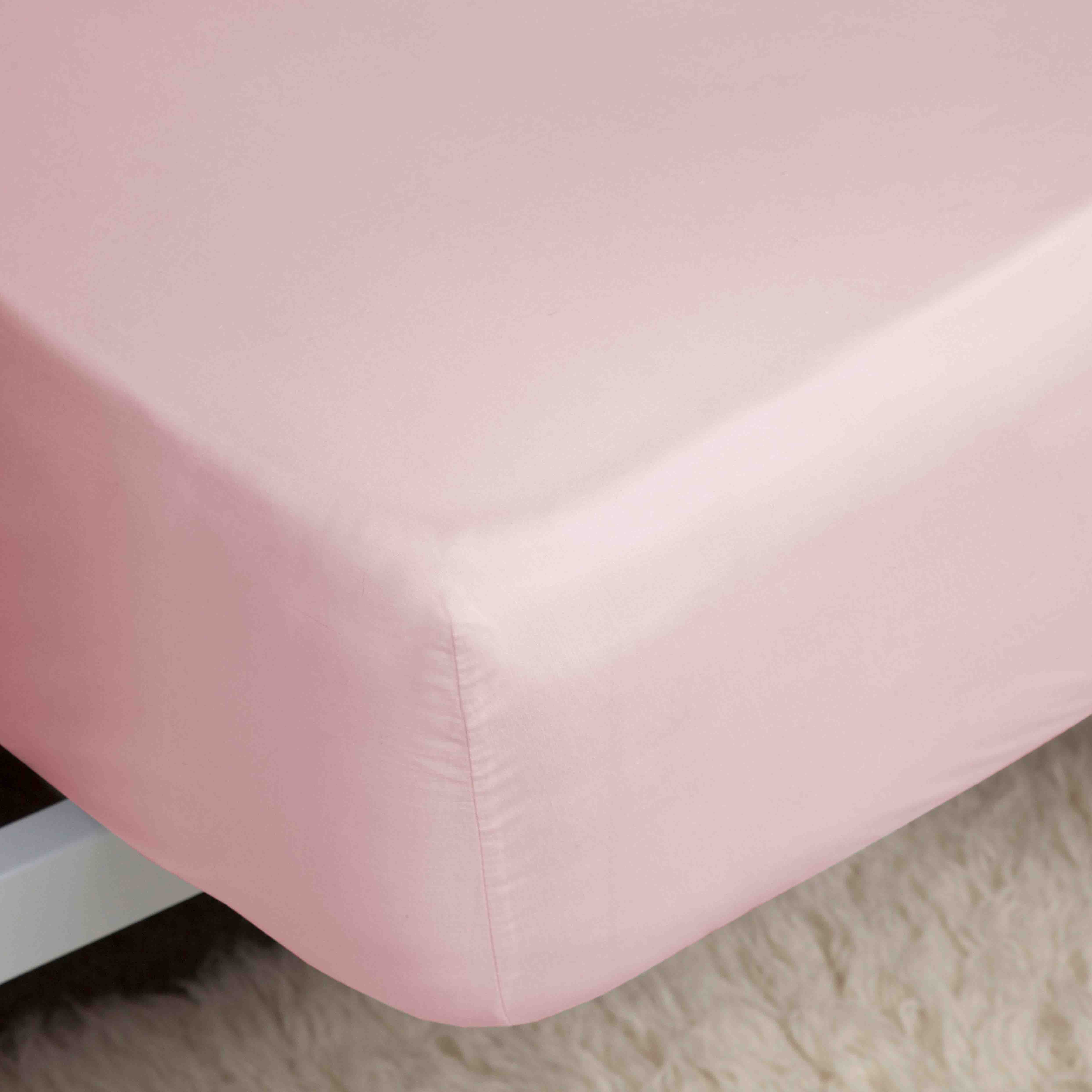 Belledorm   Egyptian Cotton 400 Thread Count 15"" Fitted SheetSingle Blush in Size Single, BrandAlley