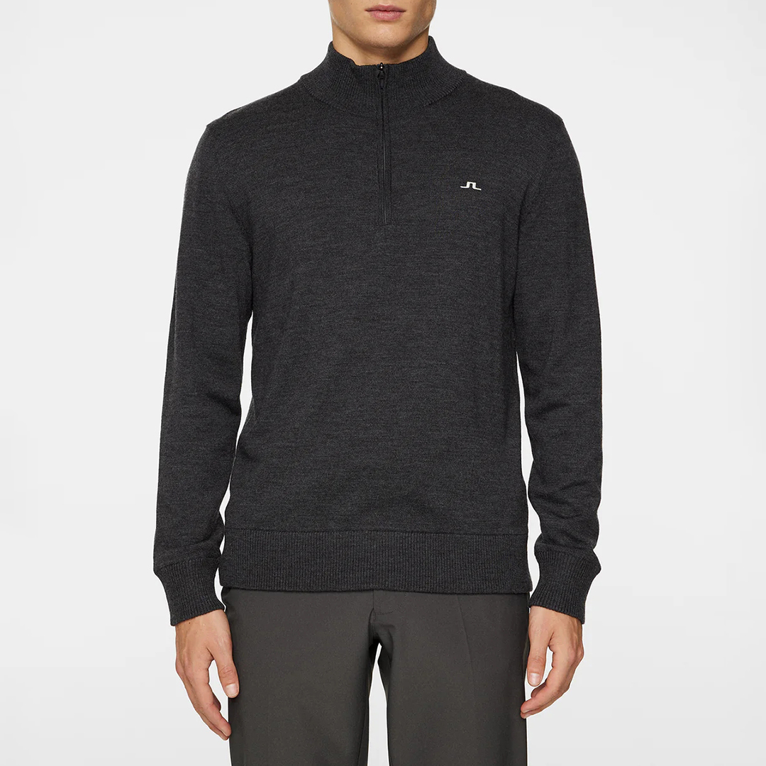 Charcoal Marl Jeffrey Windbreaker Sweater