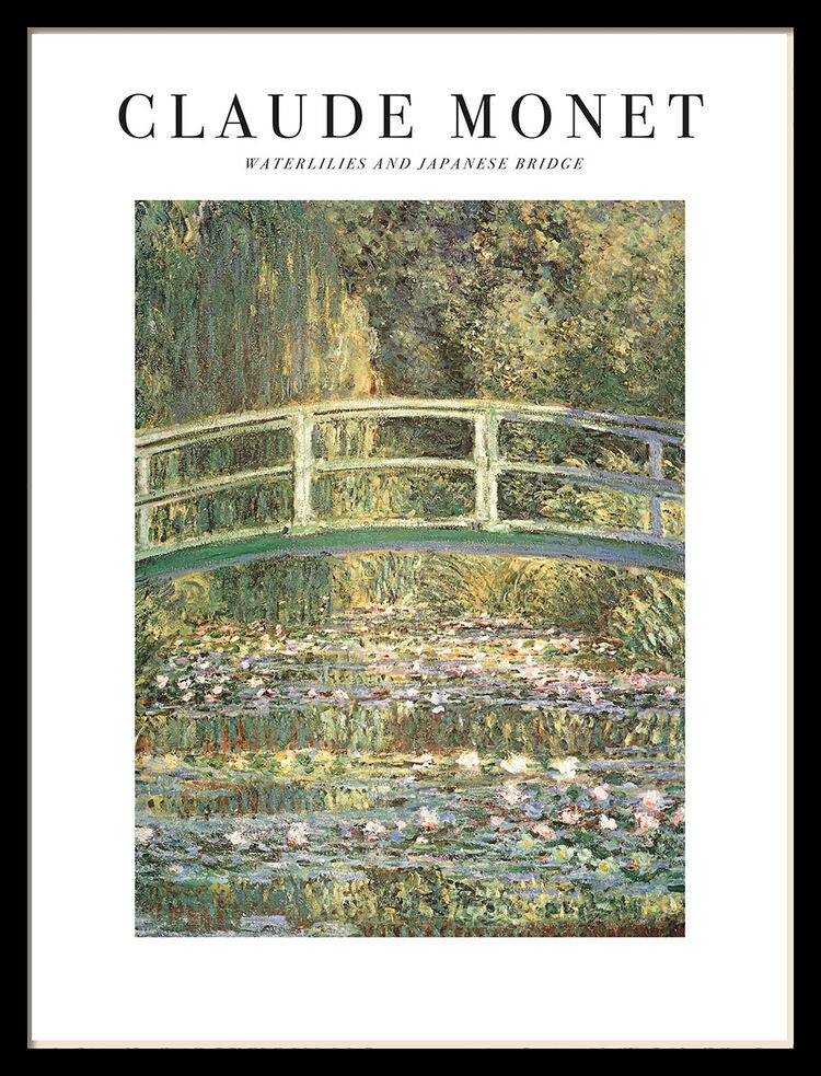 Monet     Waterlilies And Japanese Bridge By 43X33cm , BrandAlley