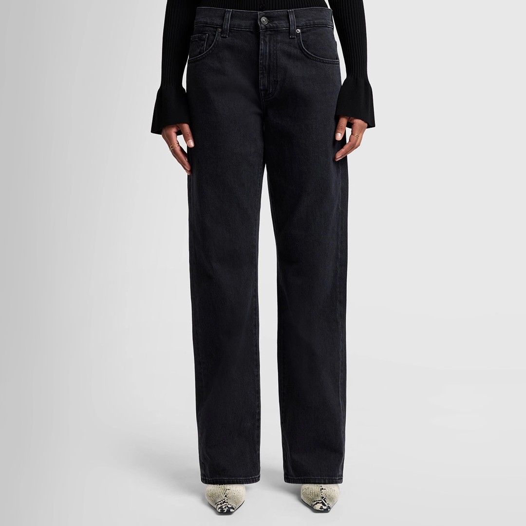 Black Tess Thunder Straight Jeans