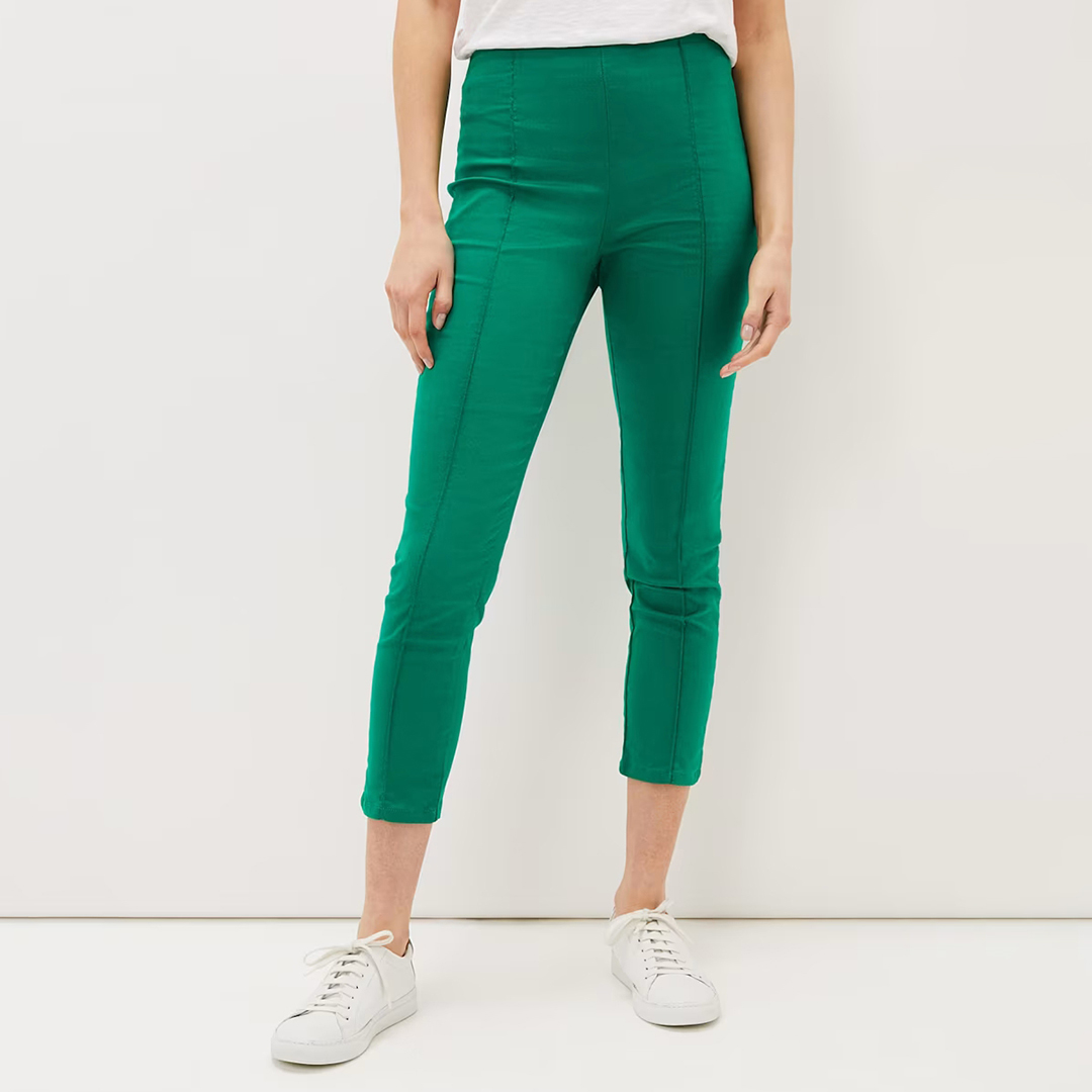 Green Miah Cropped Jeggings