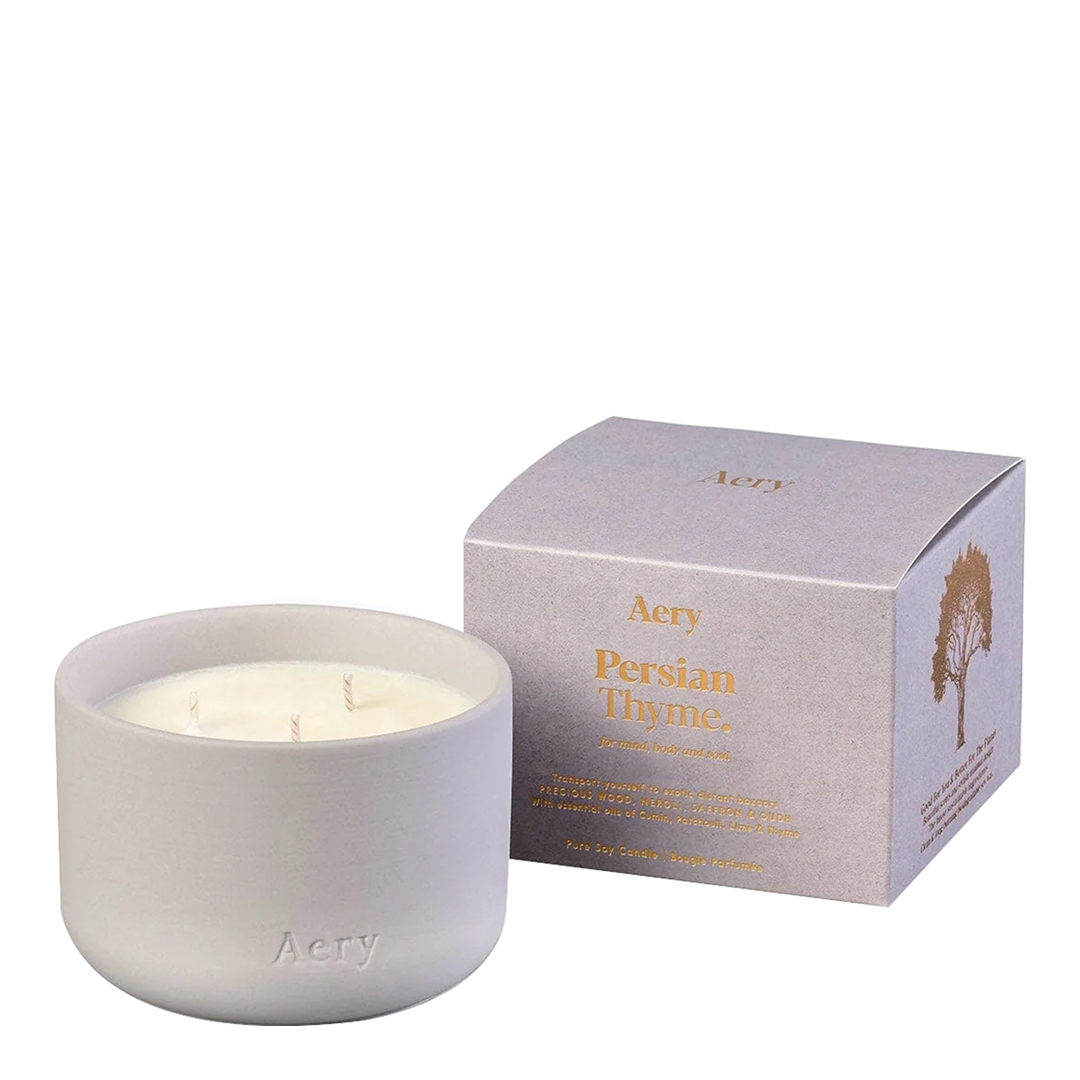 Aery Living   Persian Thyme Triple Wick Candle 450g in Size 450g, BrandAlley