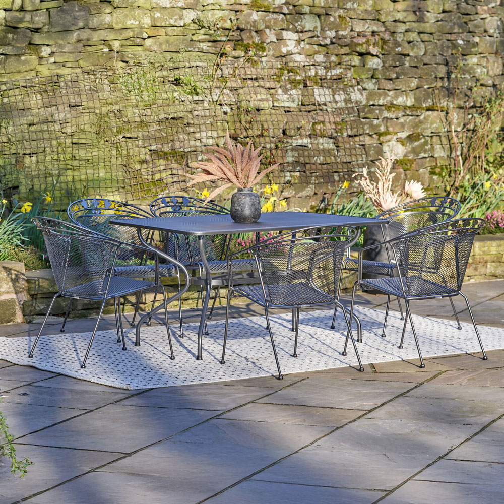 Pacific   Elegance Rectangular 6 Seater Dining Set in Size L, BrandAlley