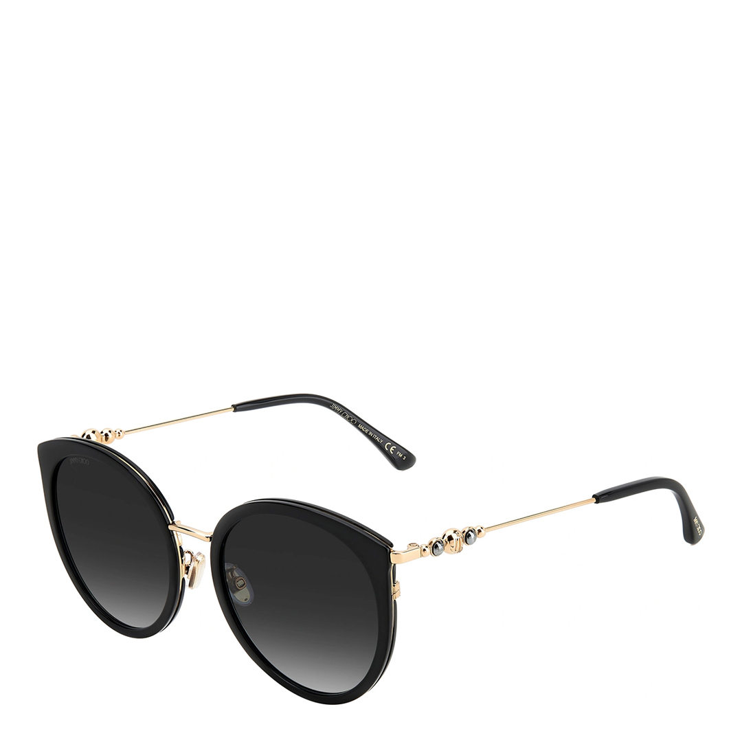 Women's Black/Grey Jimmy Choo Sussie Sunglasses 56mm