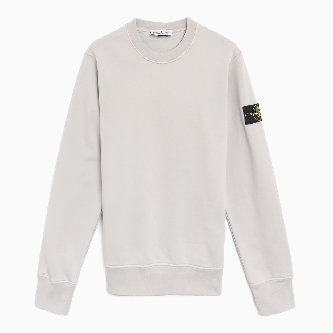 White Organic Cotton Fleece Sweatshirt