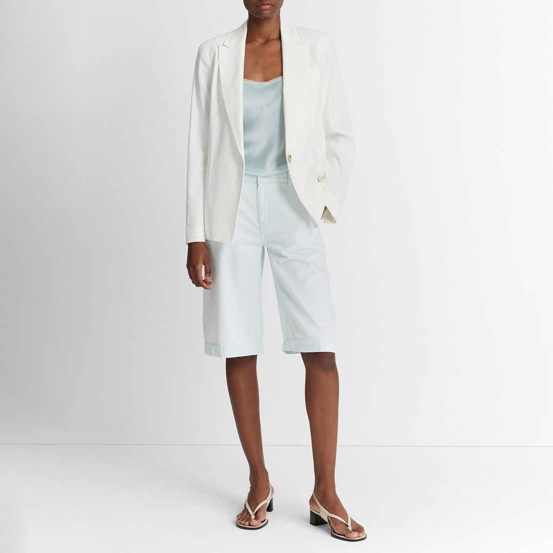 White Single Breasted Blazer