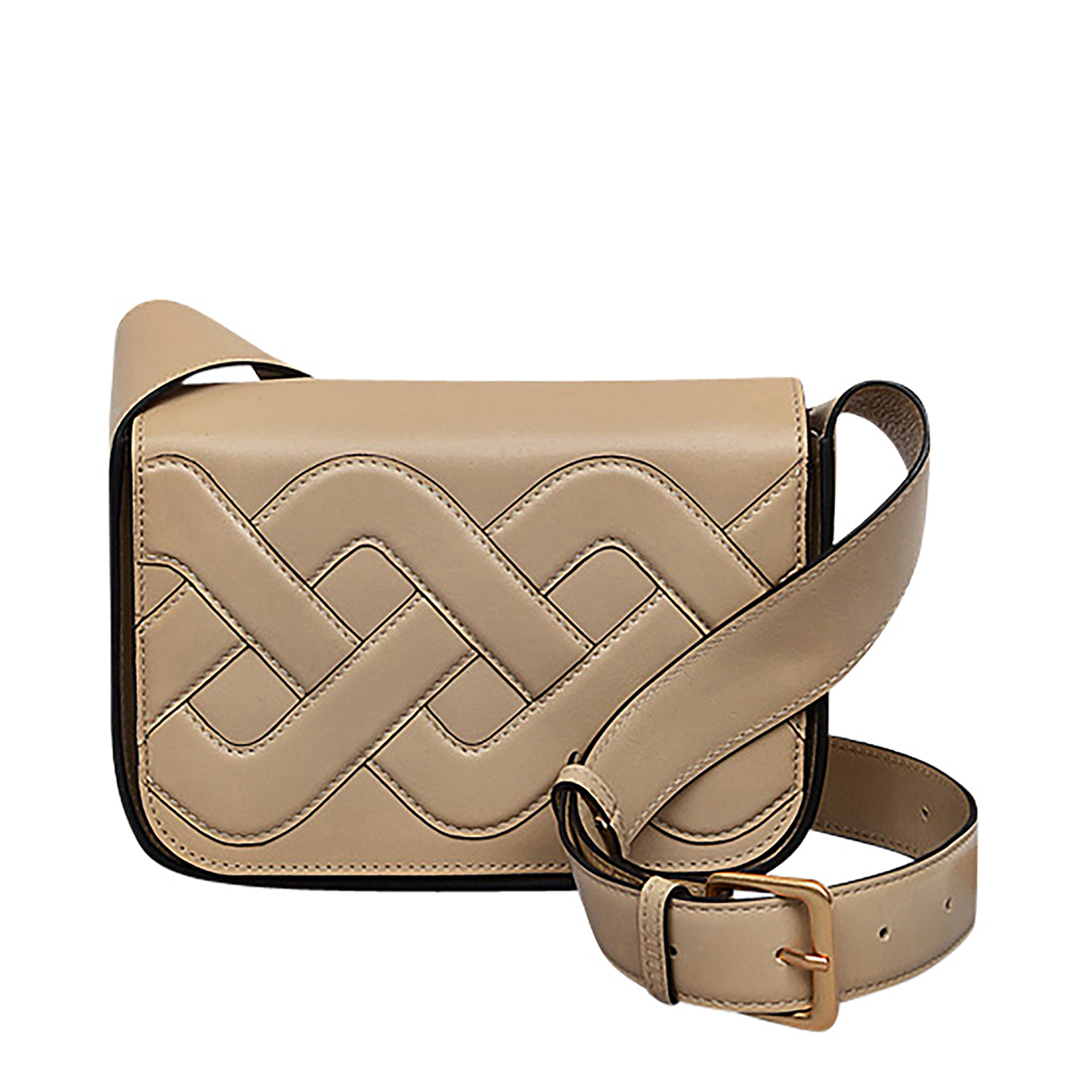 Radley Women's  Stone Westwell Cable Small Flapover Crossbody in Size Small, BrandAlley