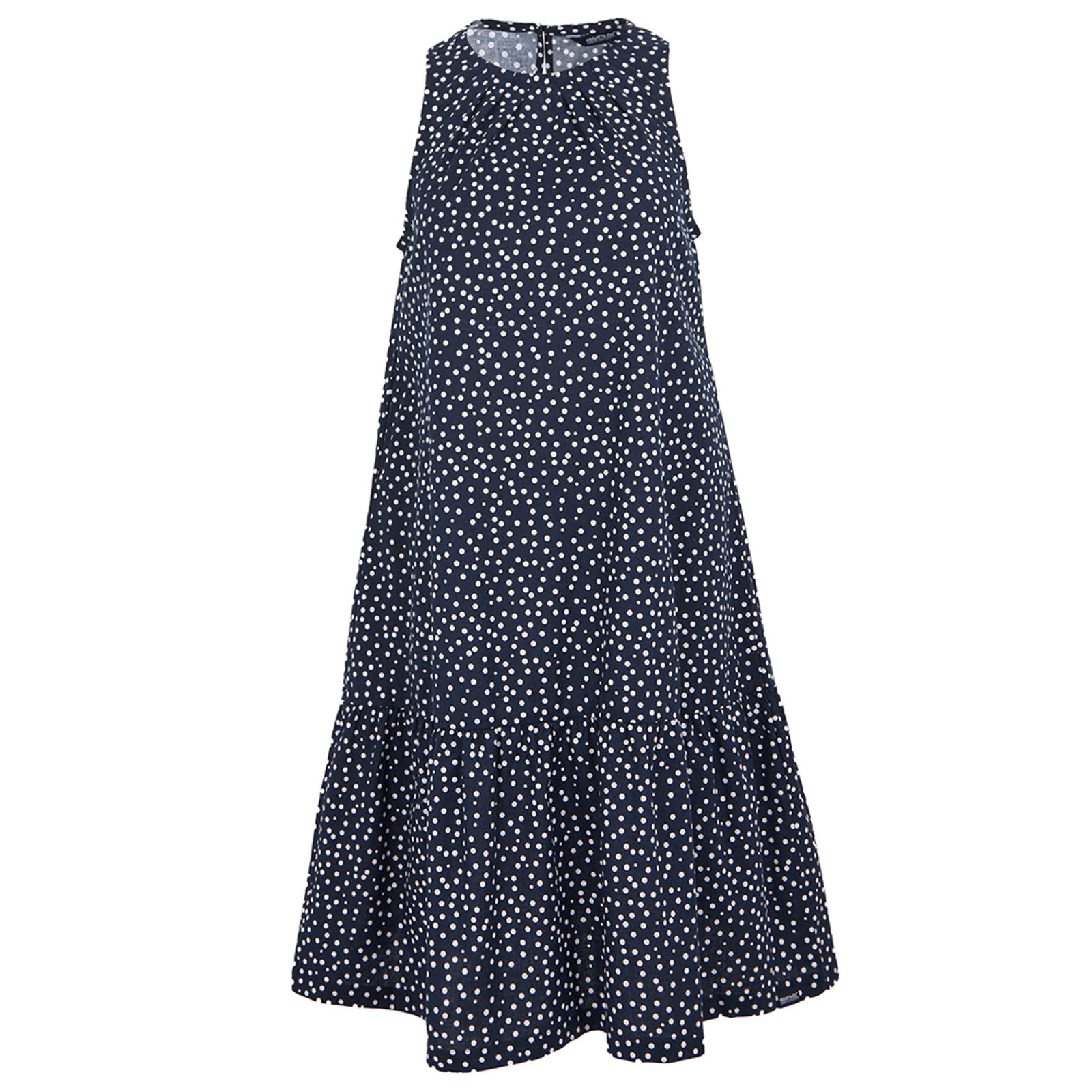 Smock Dress Trisa BCI Cotton Navy/White