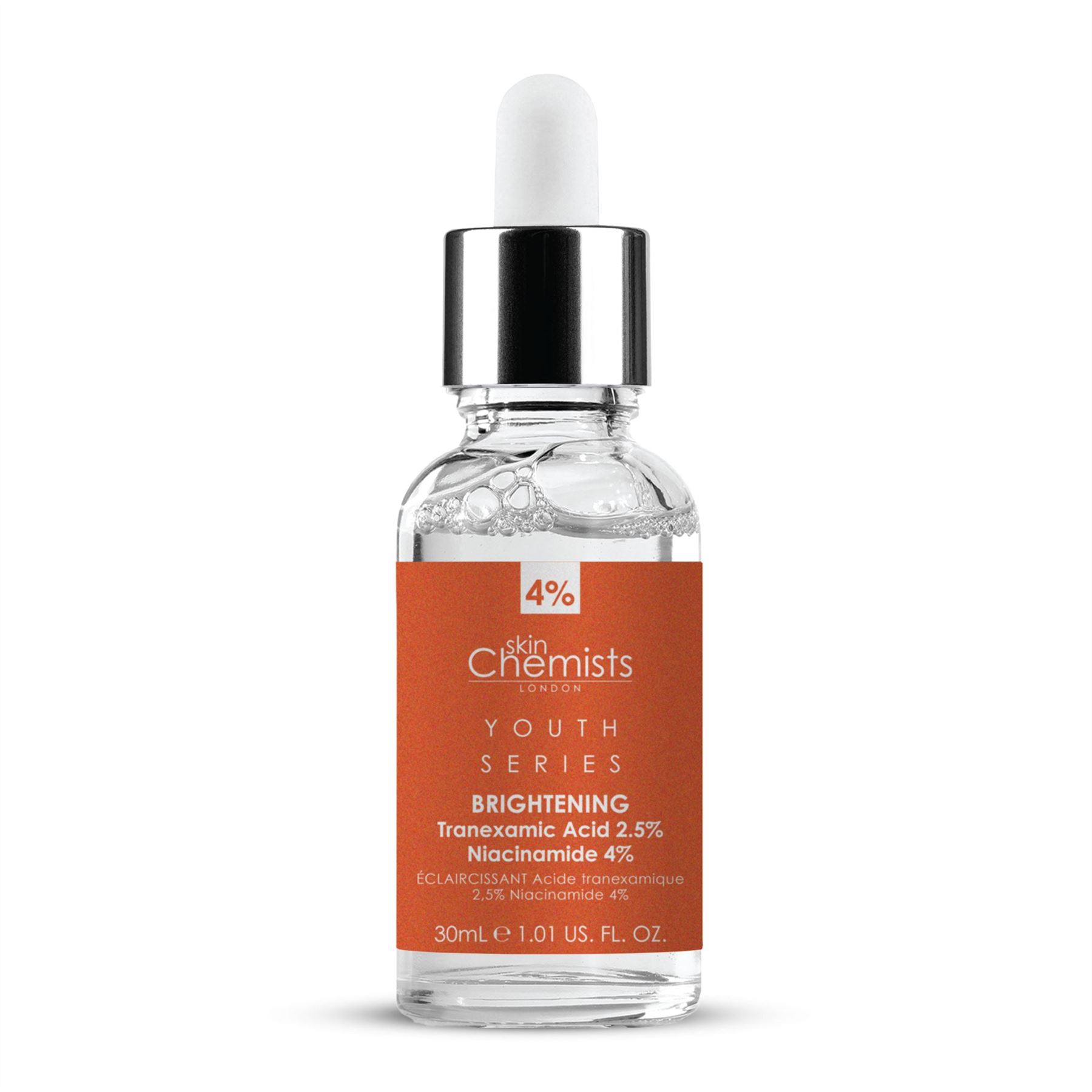 Skinchemists   Tranexamic Acid 2.5% Niacinamide 4% Anti-Ageing Brightening Serum 30ml for Pigmentation and Pore Minimising , BrandAlley