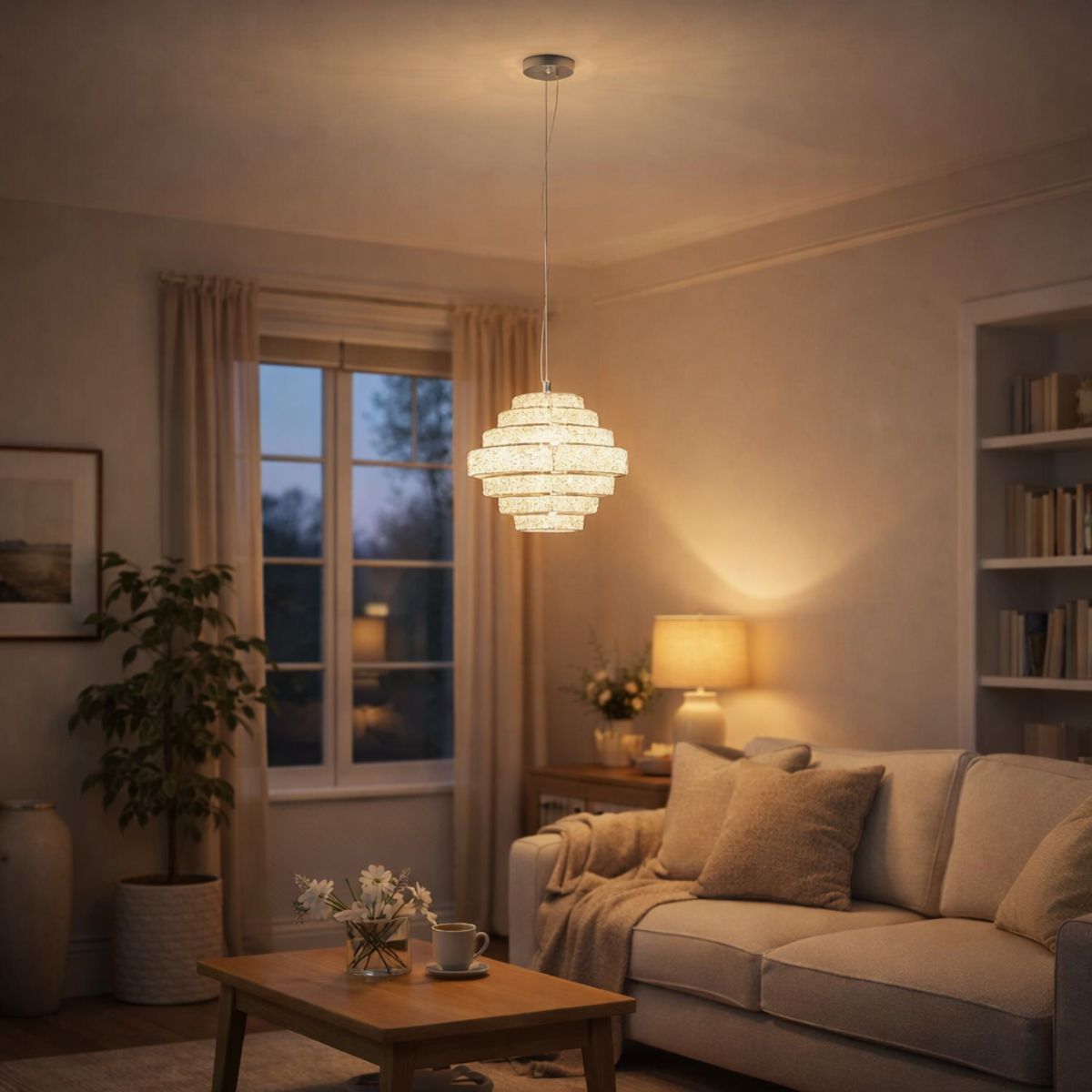 Pagazzi Lighting    Silver Heini Ceiling Pendant , BrandAlley