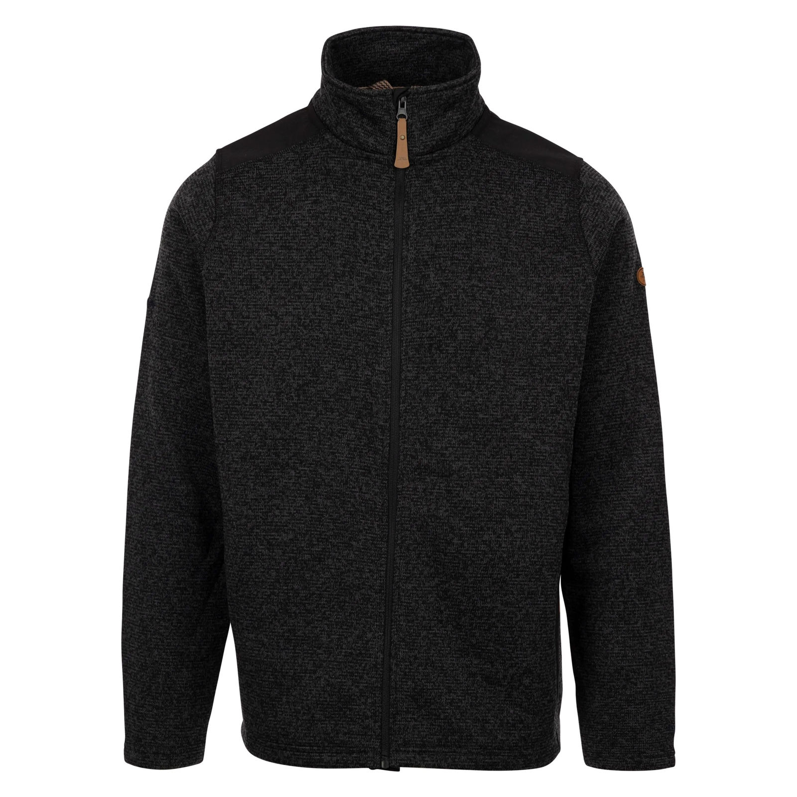 Trespass Men's   Grey Fleece Jacket At200 Thurley Polyester Dark Flint Marl in Size S, BrandAlley