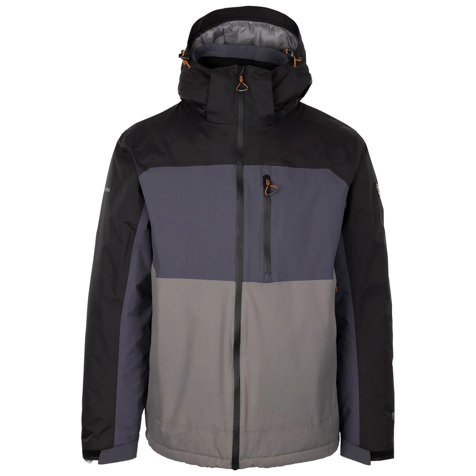 Trespass Men's   Black Padded Jacket Dulverton Polyamide in Size L, BrandAlley