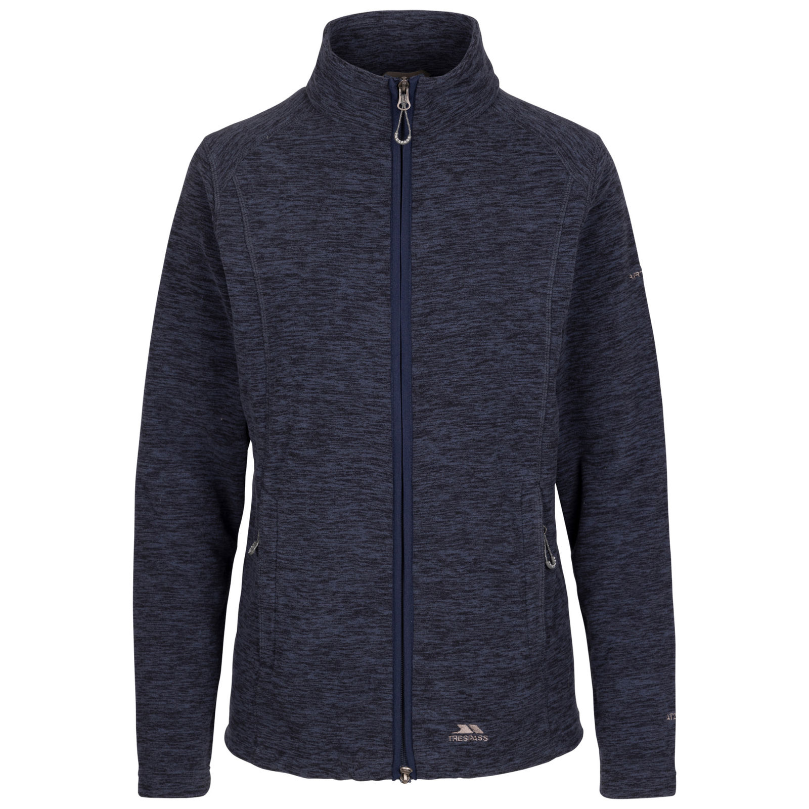 Trespass Women's   Navy Fleece Jacket Reply Polyester Marl in Size L, BrandAlley