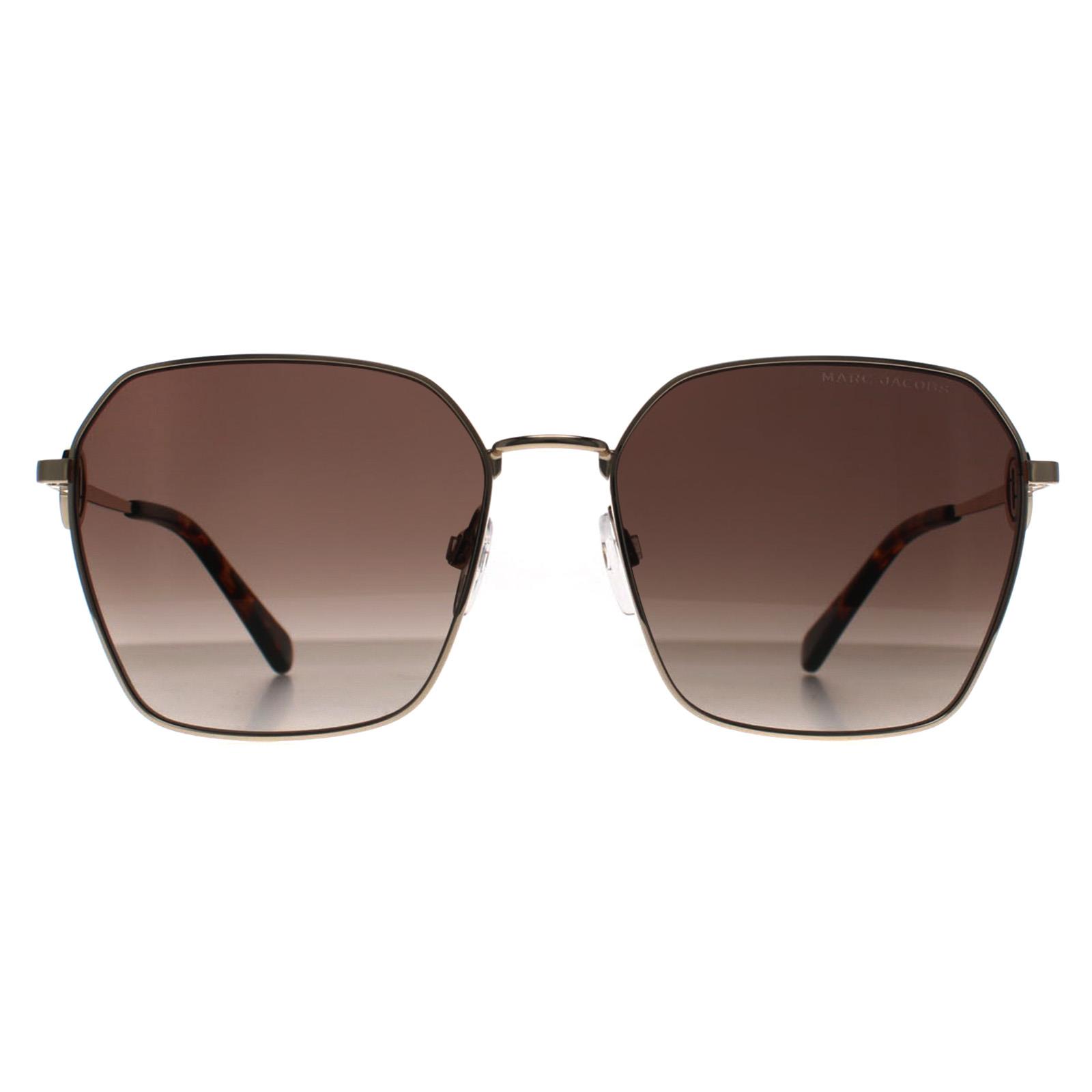 Marc Jacobs Women's  Gold Havana  Sunglasses 58mm in Size 17, BrandAlley