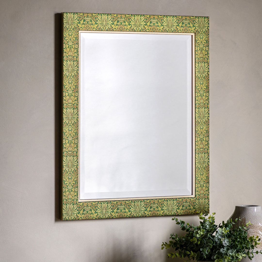 Gallery Living    Green Saffron Rectangle Mirror Forest in Size +44, BrandAlley