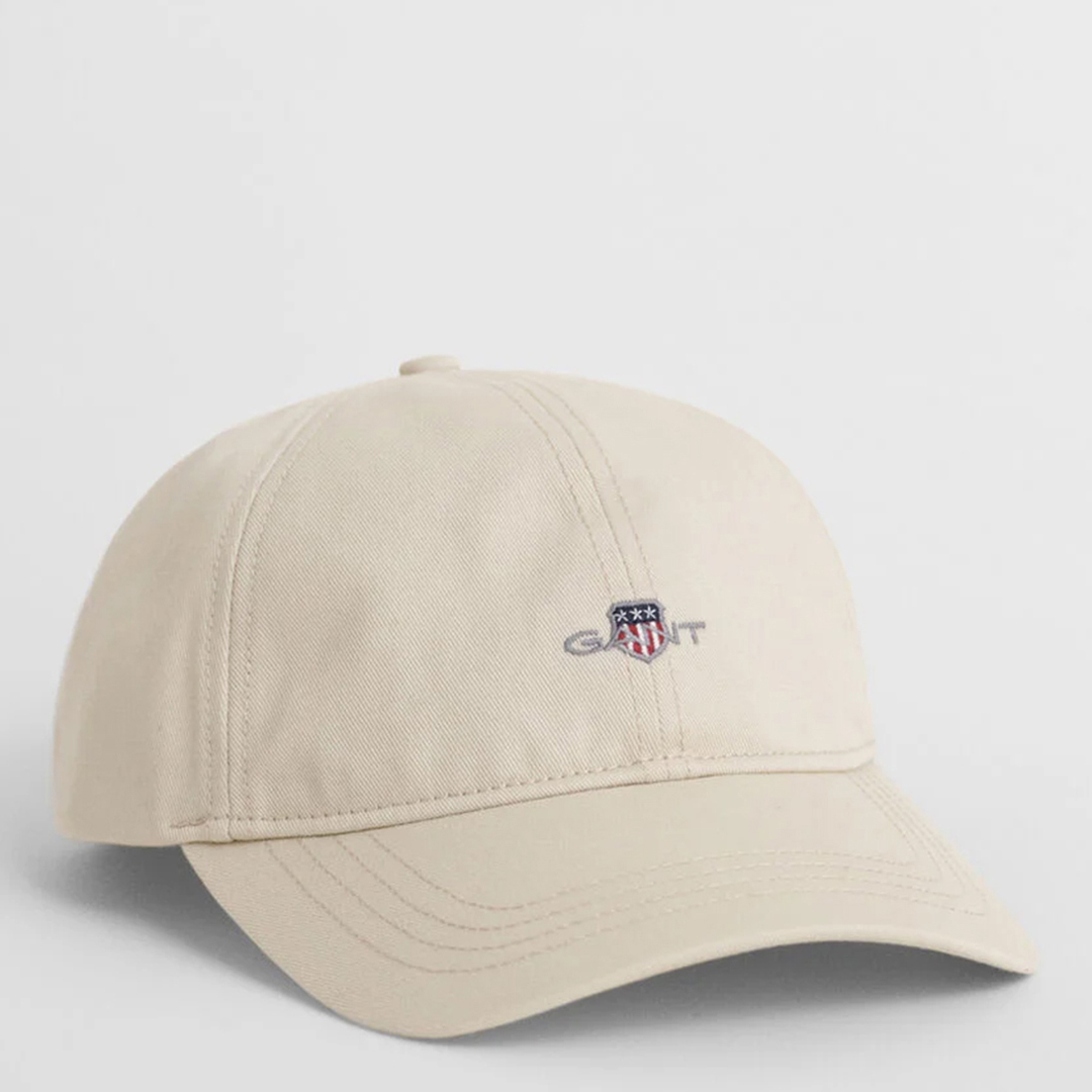 Gant Cream Cotton Twill Cap - Size One Size