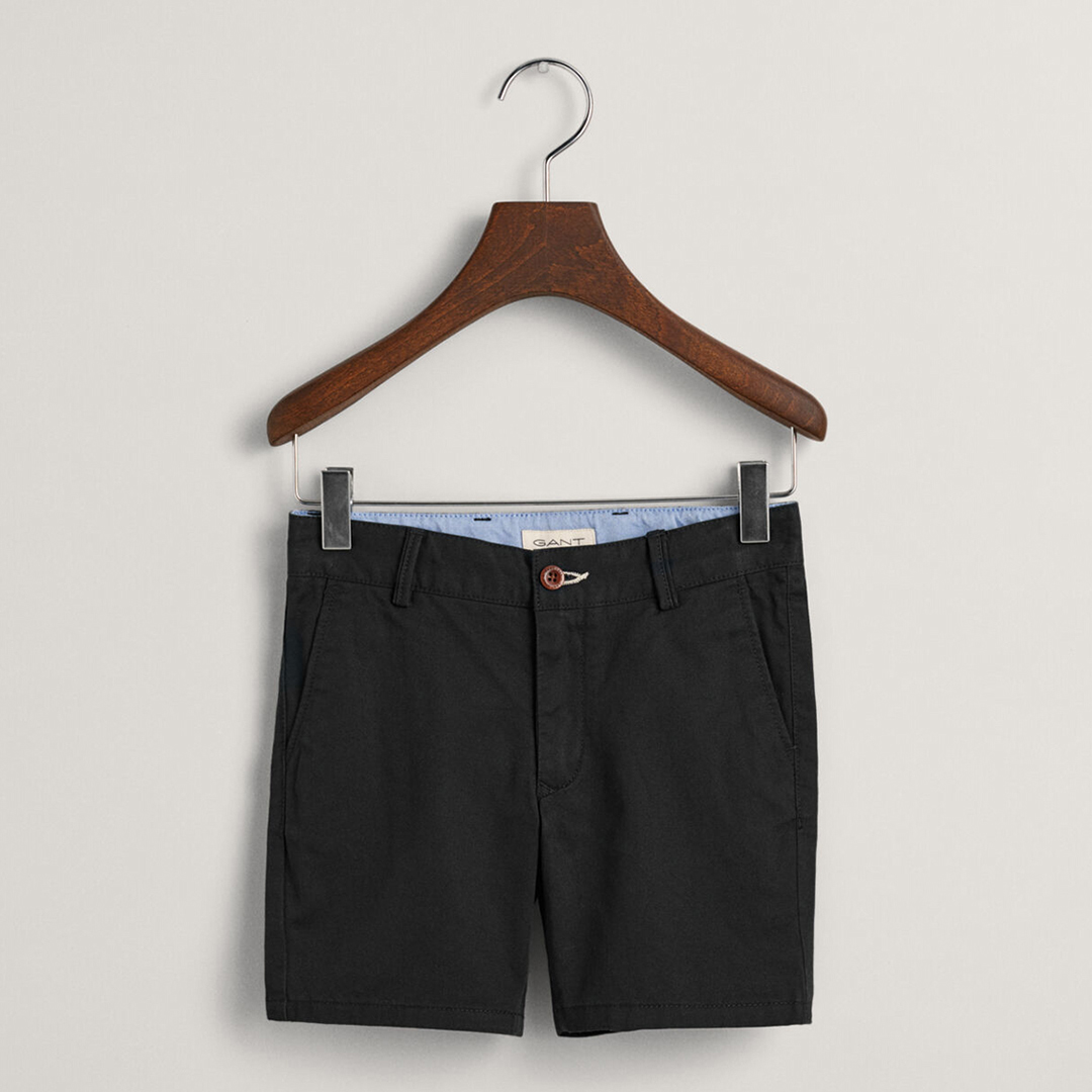 Black Regular Chino Shorts