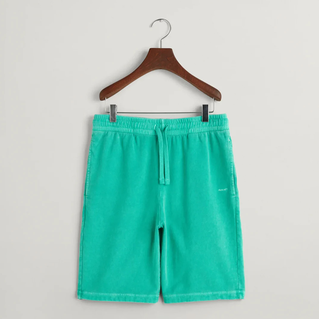 Green Sunfaded Sweat Shorts