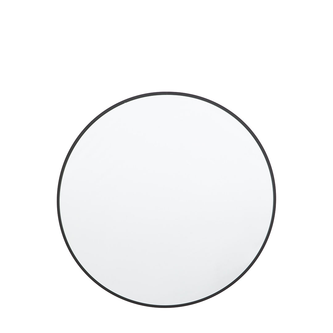 Gallery Living   Oriel Mirror Round Black - 60cm in Size 60cm, BrandAlley