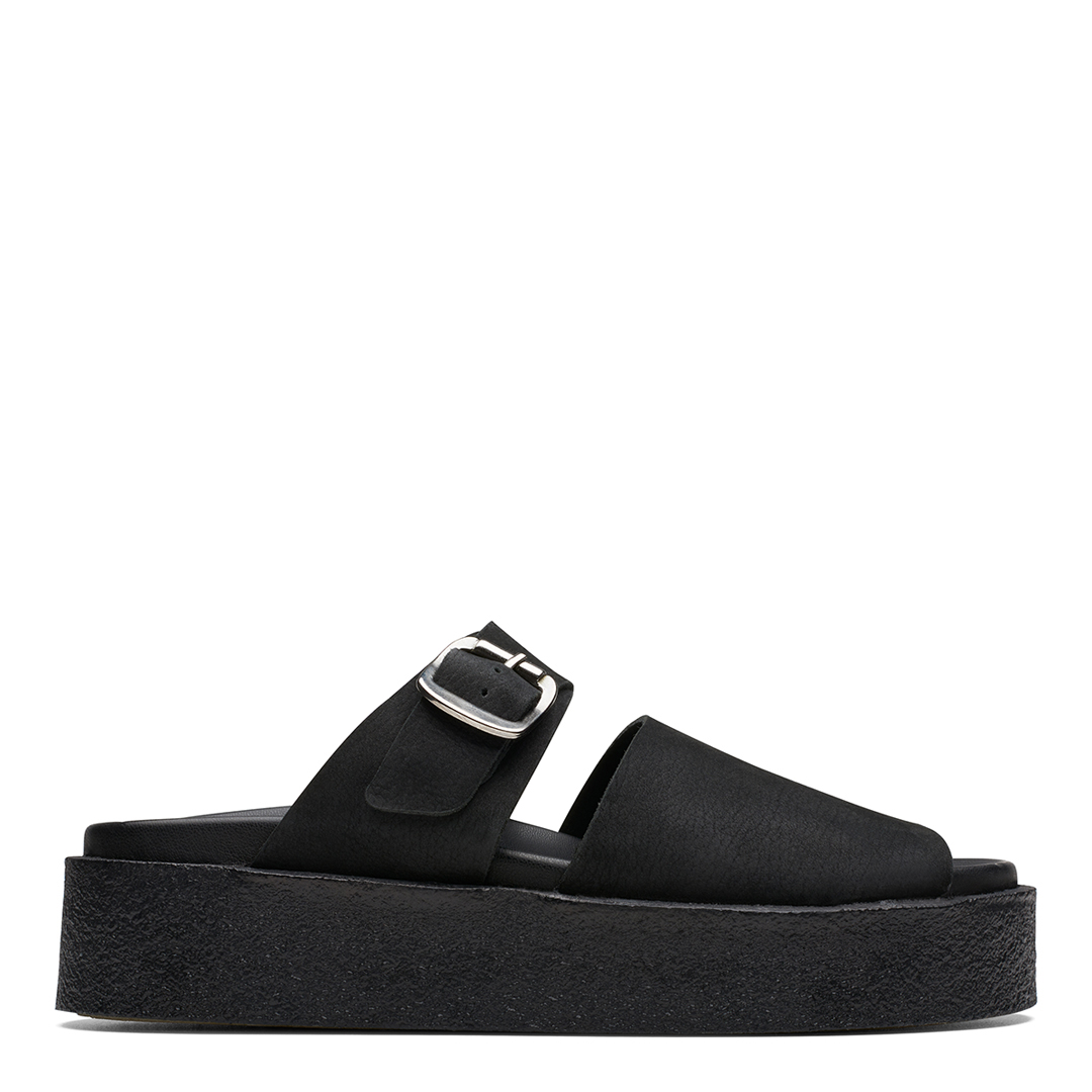 Women's Black Wallabee Cup Originals Platform Sandal