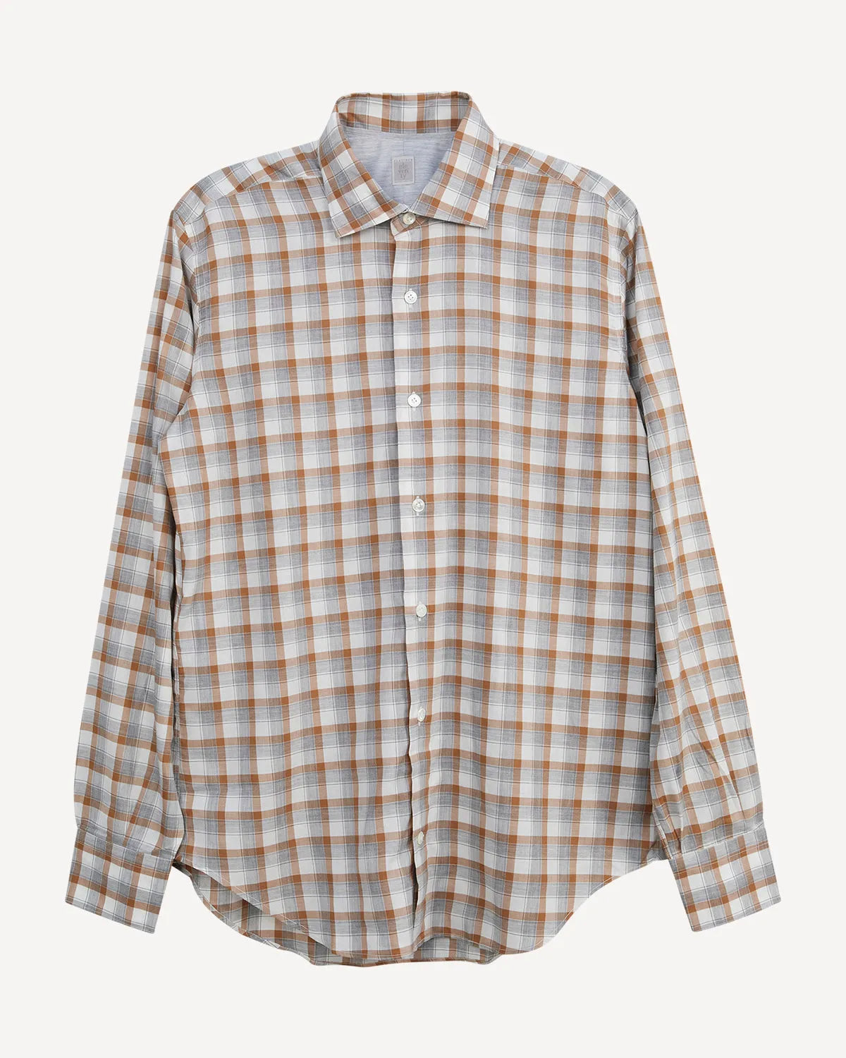 Elevate Your Wardrobe: Eleventy Lightweight Summer Check Shirt Review in Beige, White, and Grey