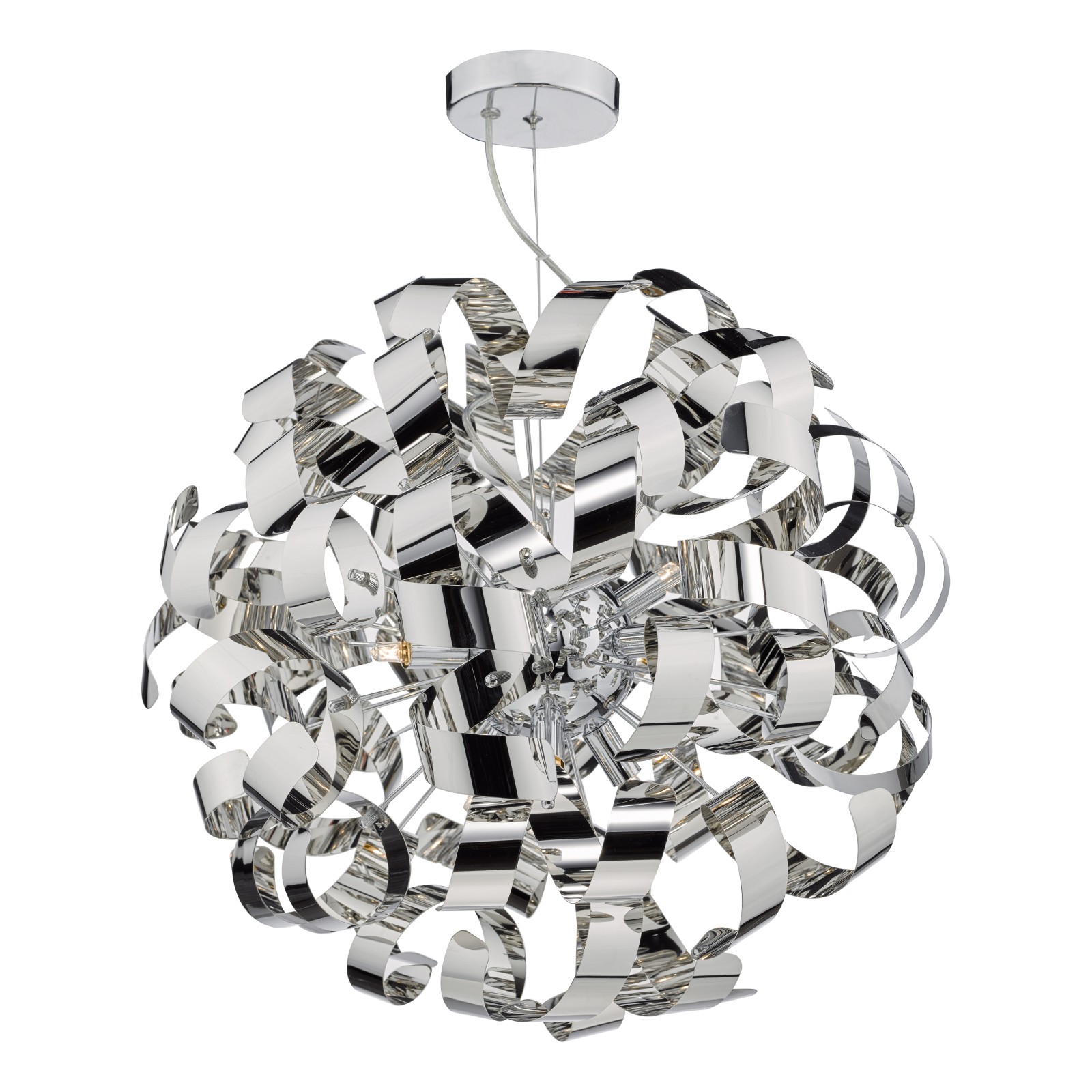 Dar Lighting   Rawley 9 Light Pendant Polished Chrome in Size 9, BrandAlley