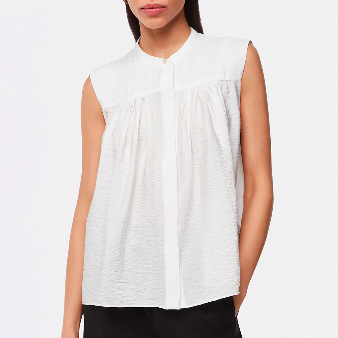 Ivory Frankie Sleeveless Blouse - WHISTLES - Modalova