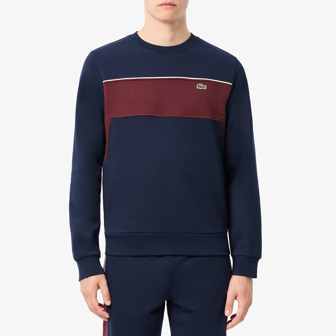 Navy/Burgundy Crew Sweatshirt