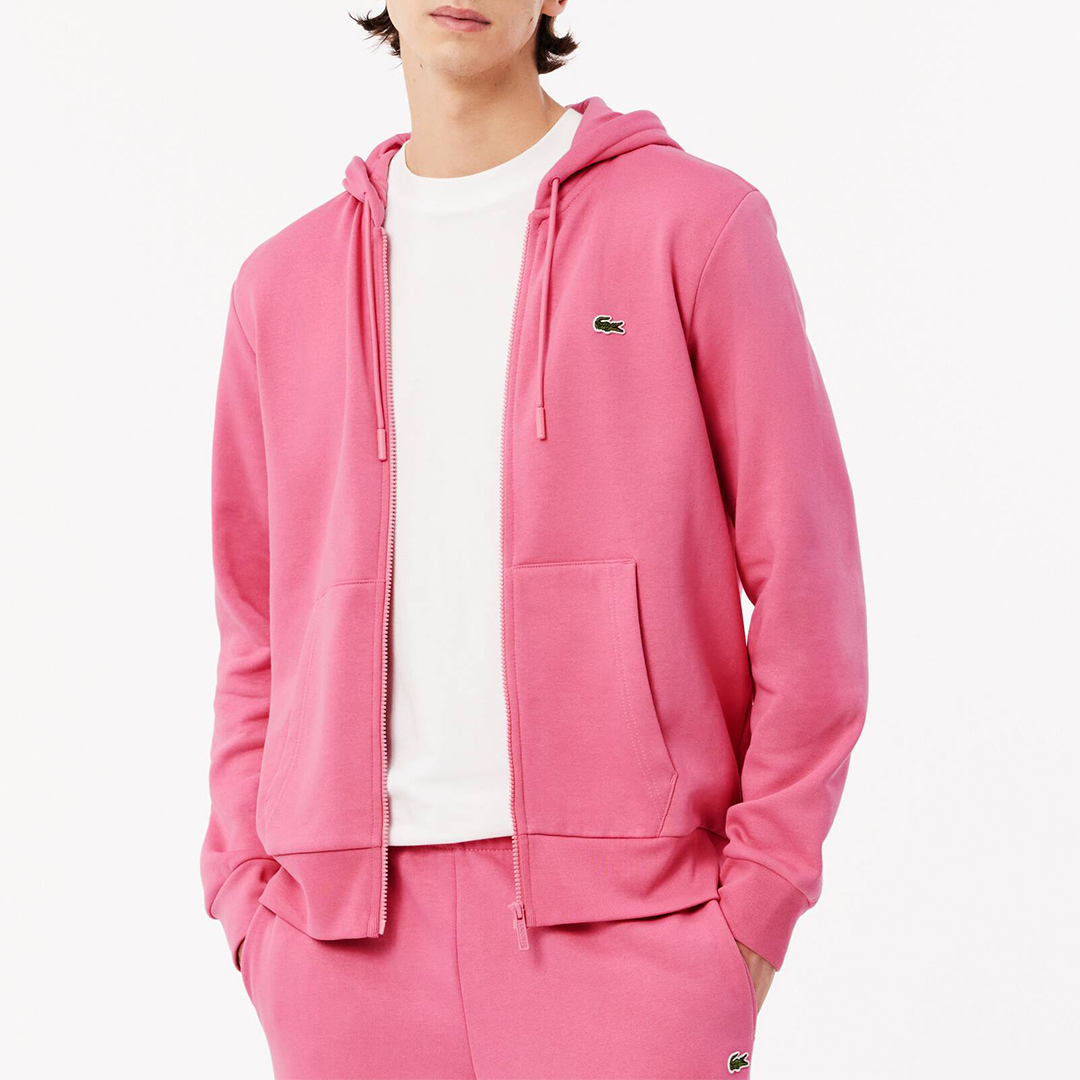 Pink Zip Through Hoodie