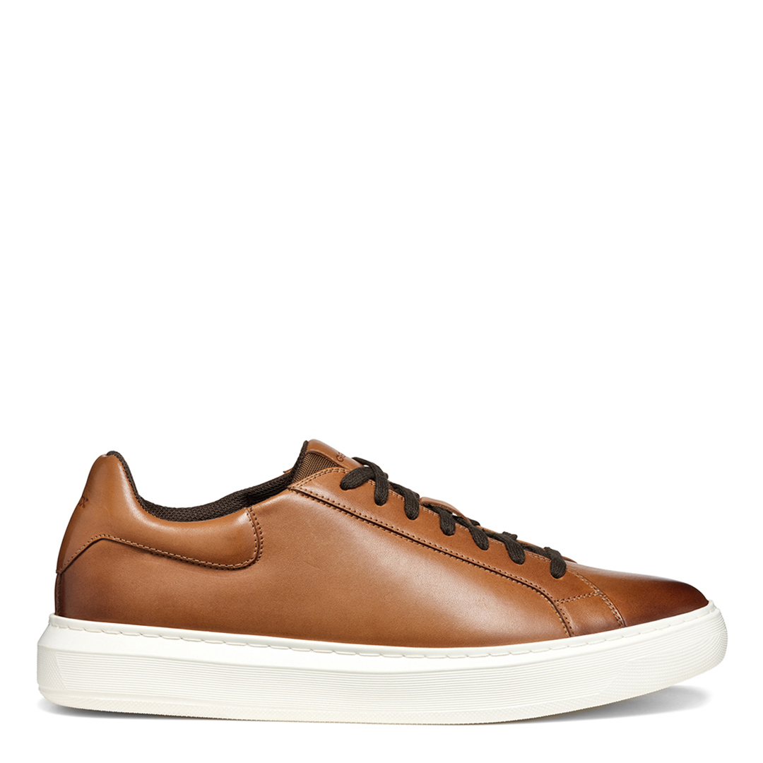 Men's Light Brown Leatehr Deiven Trainers